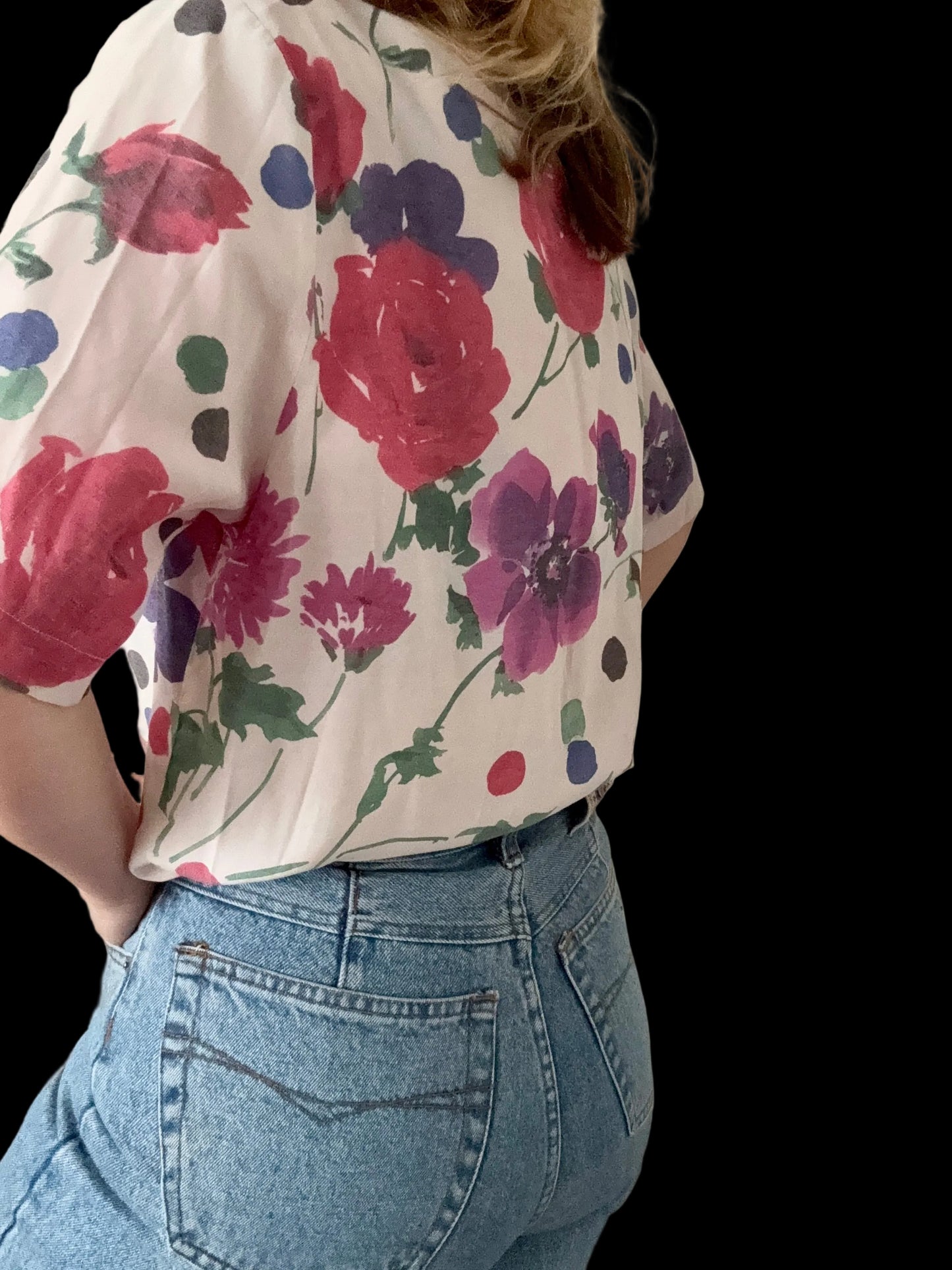 Vintage ‘floral spot’ blouse