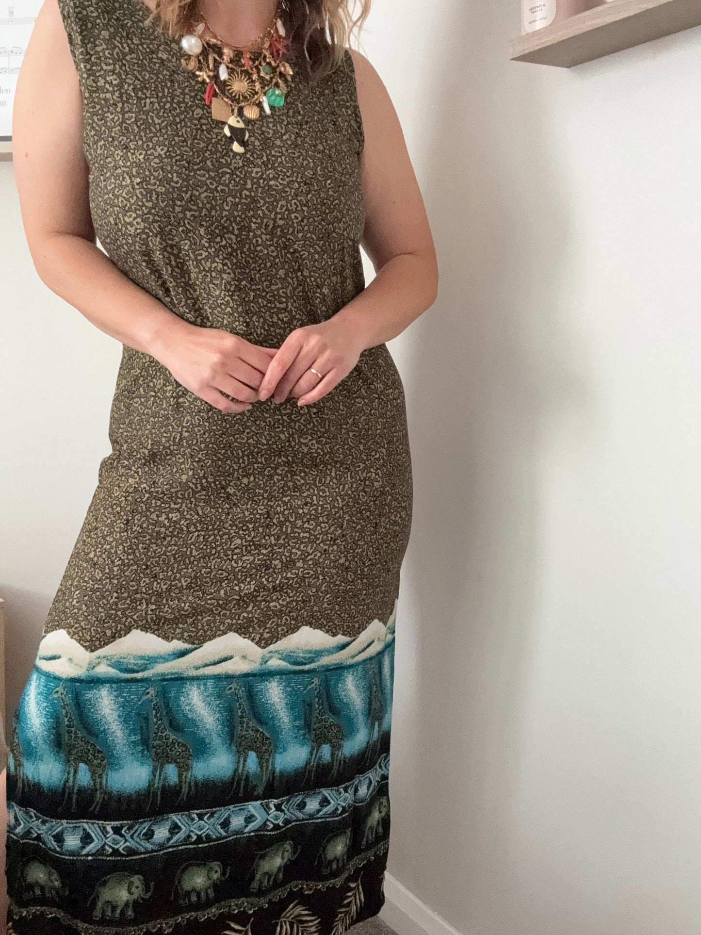 1990s safari summer dress