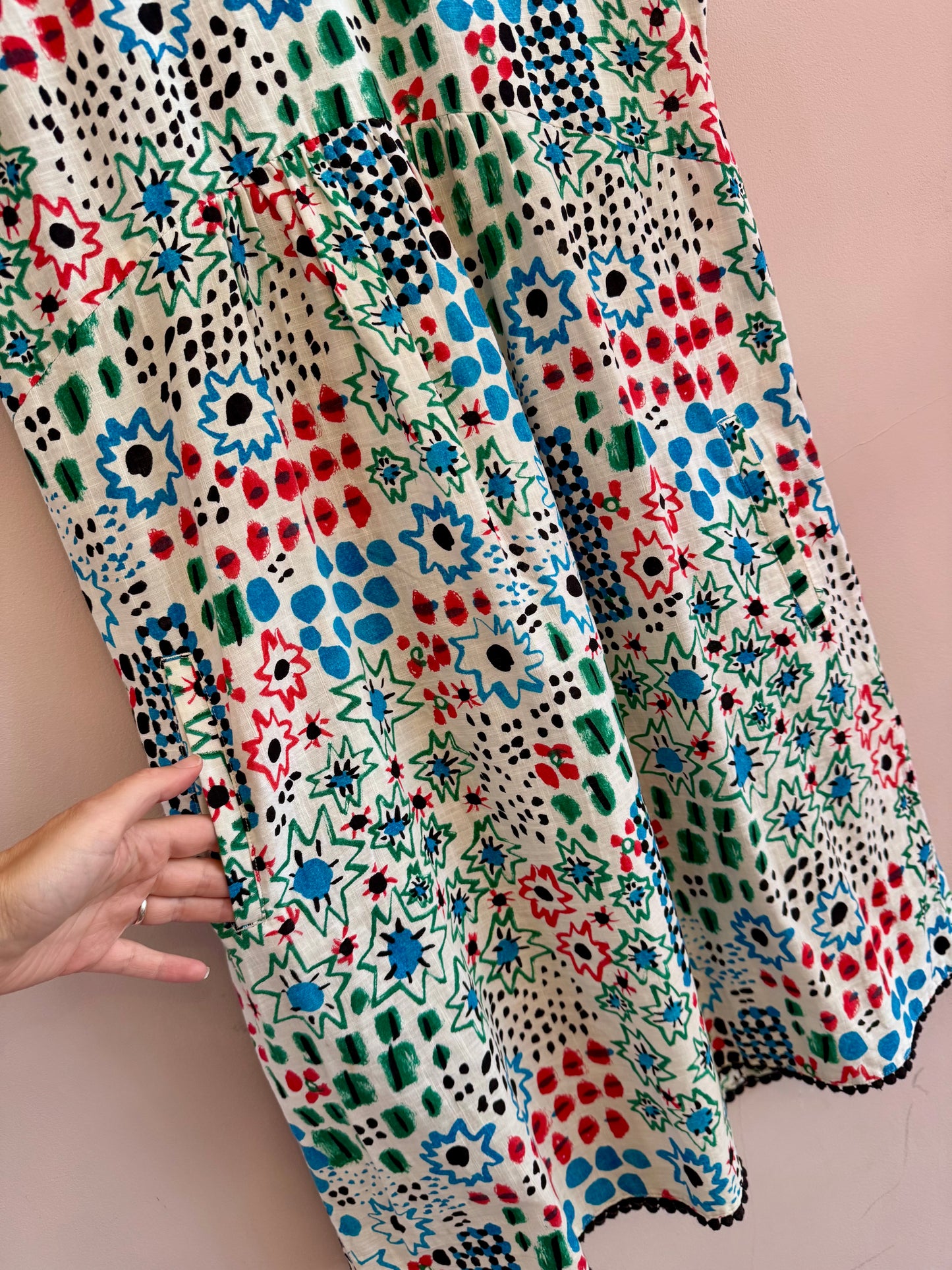 Gorman x Monika Forsberg ‘scribble star & dot’ smock dress