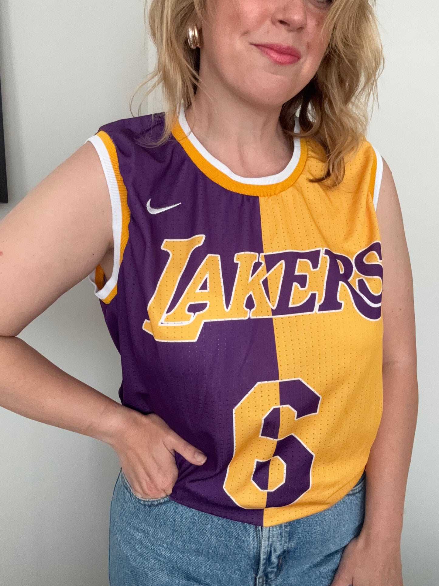 Two-tone split jersey