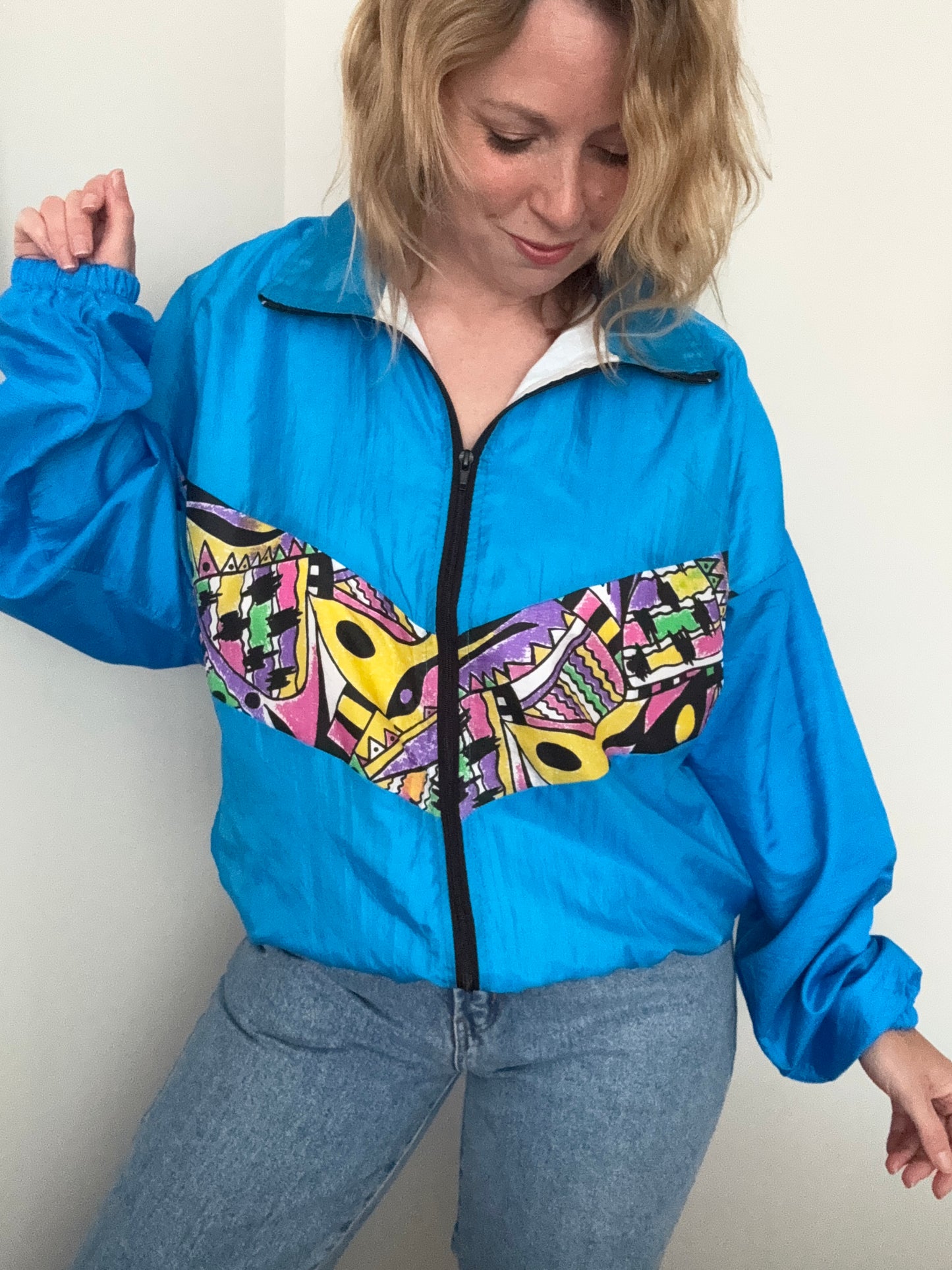 Vintage 1990s windbreaker jacket.