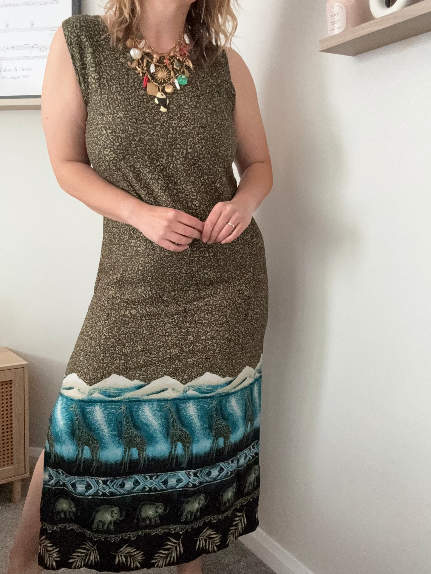 1990s safari summer dress