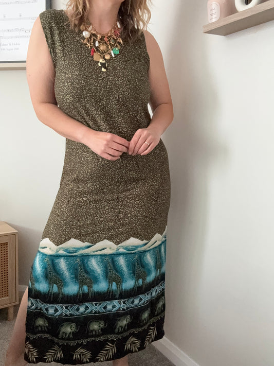 1990s safari summer dress