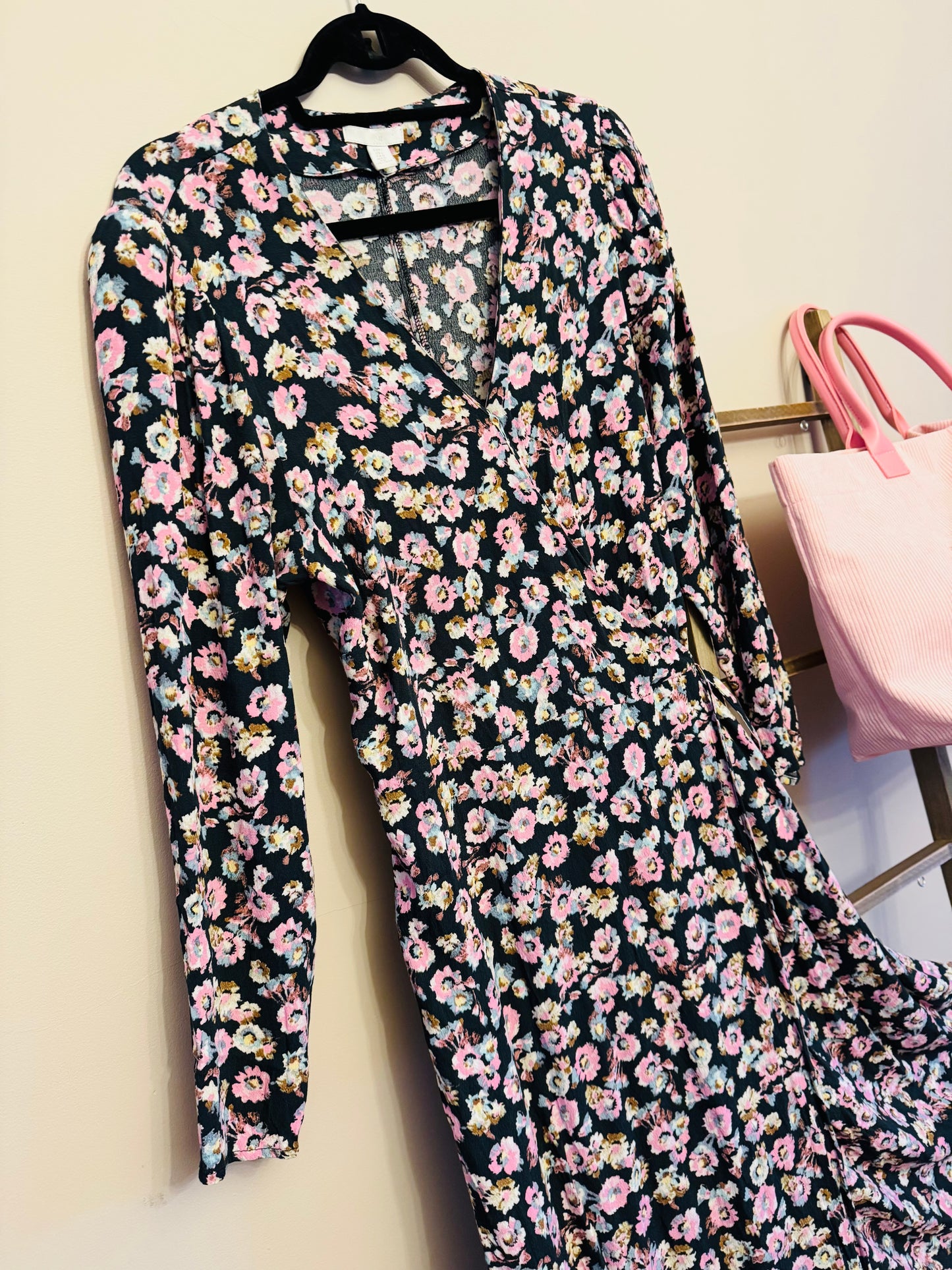 Floral wrap dress
