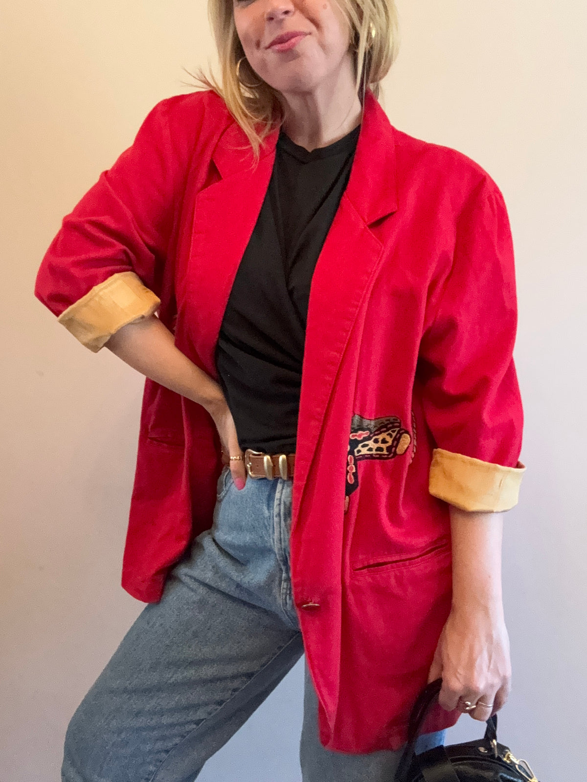 Vintage western-embroidery jacket