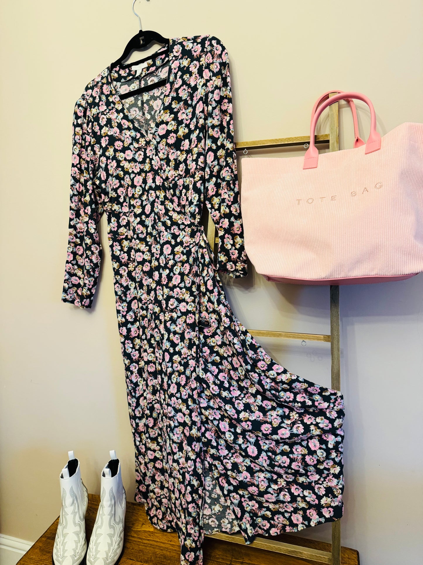 Floral wrap dress