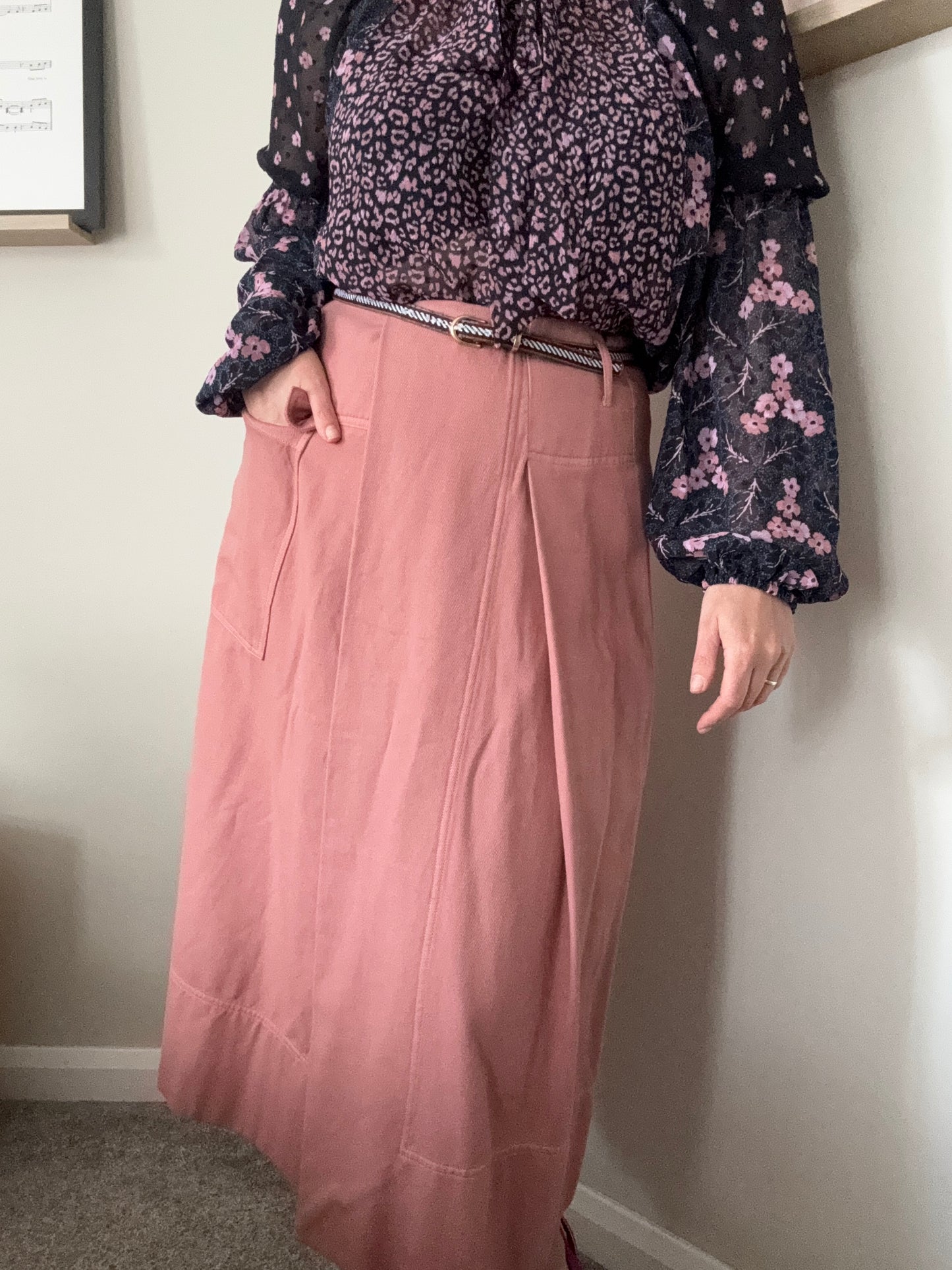 Designer ‘Henrik Vibskov’ wrap skirt