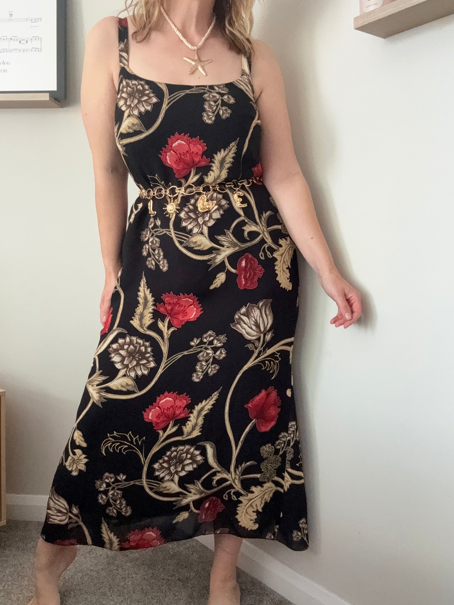 Vintage 1990s maxi slip dress