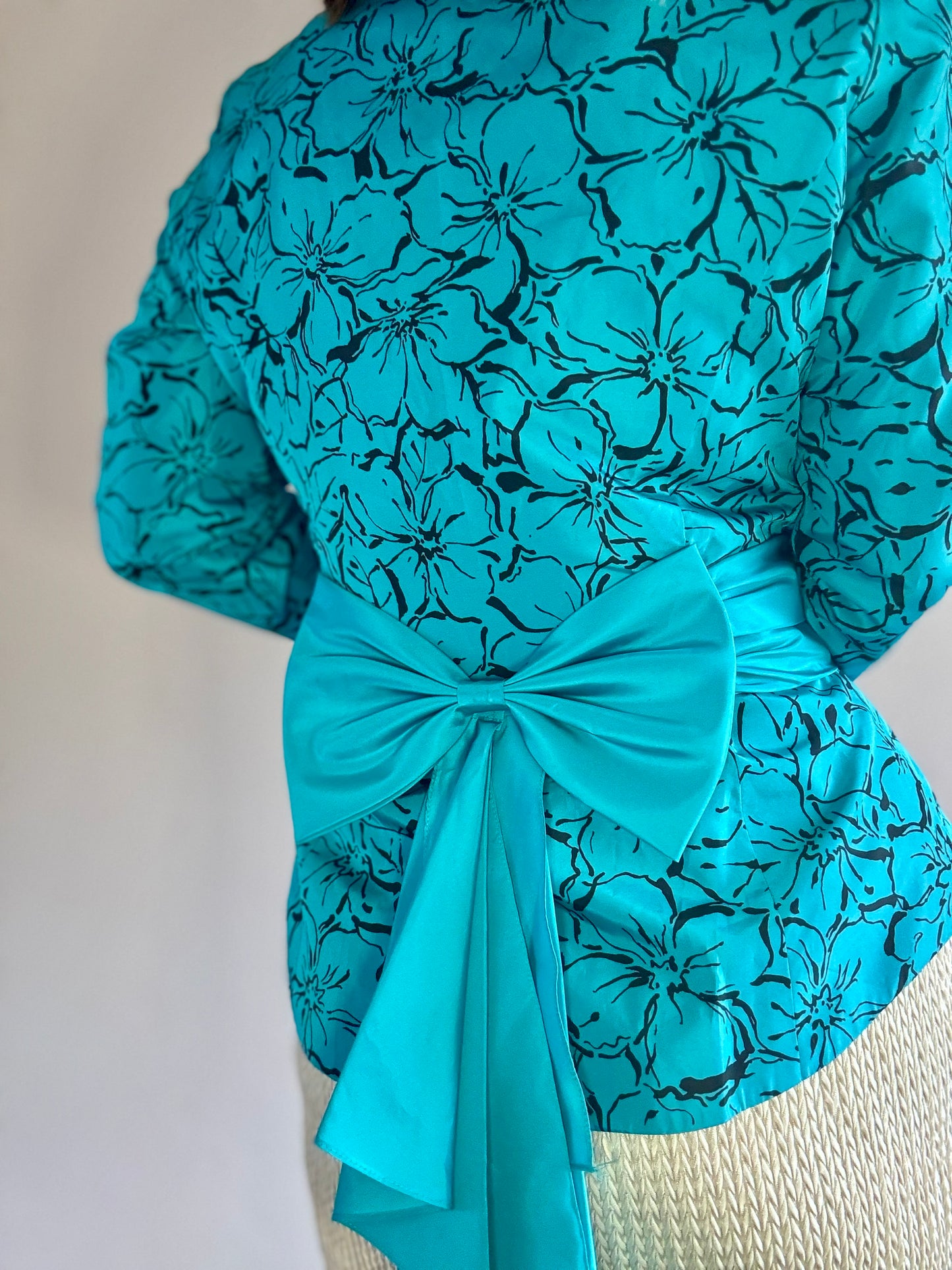 Vintage ‘1980s statement bow’ jacket