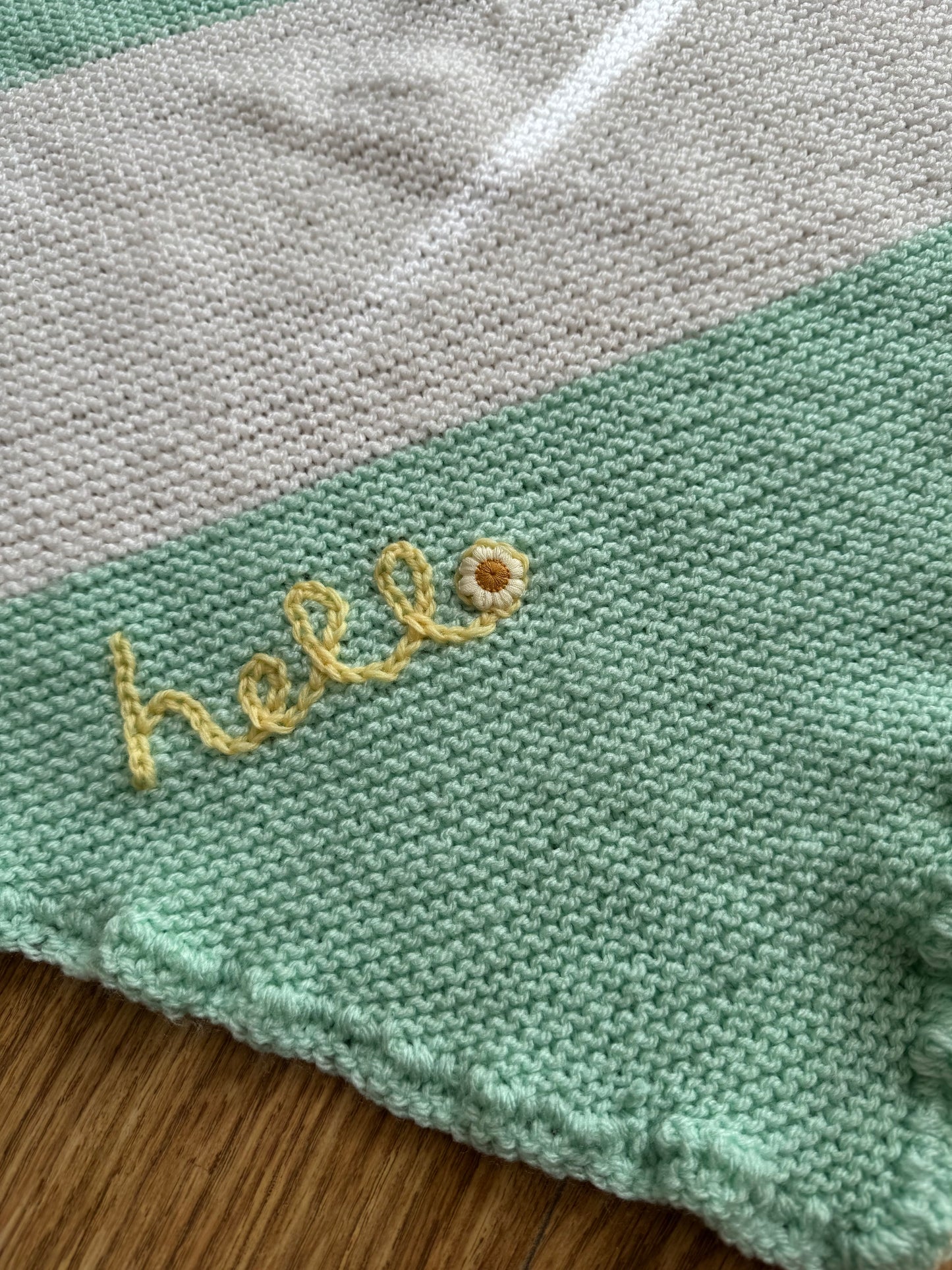 ‘Hello’ blanket