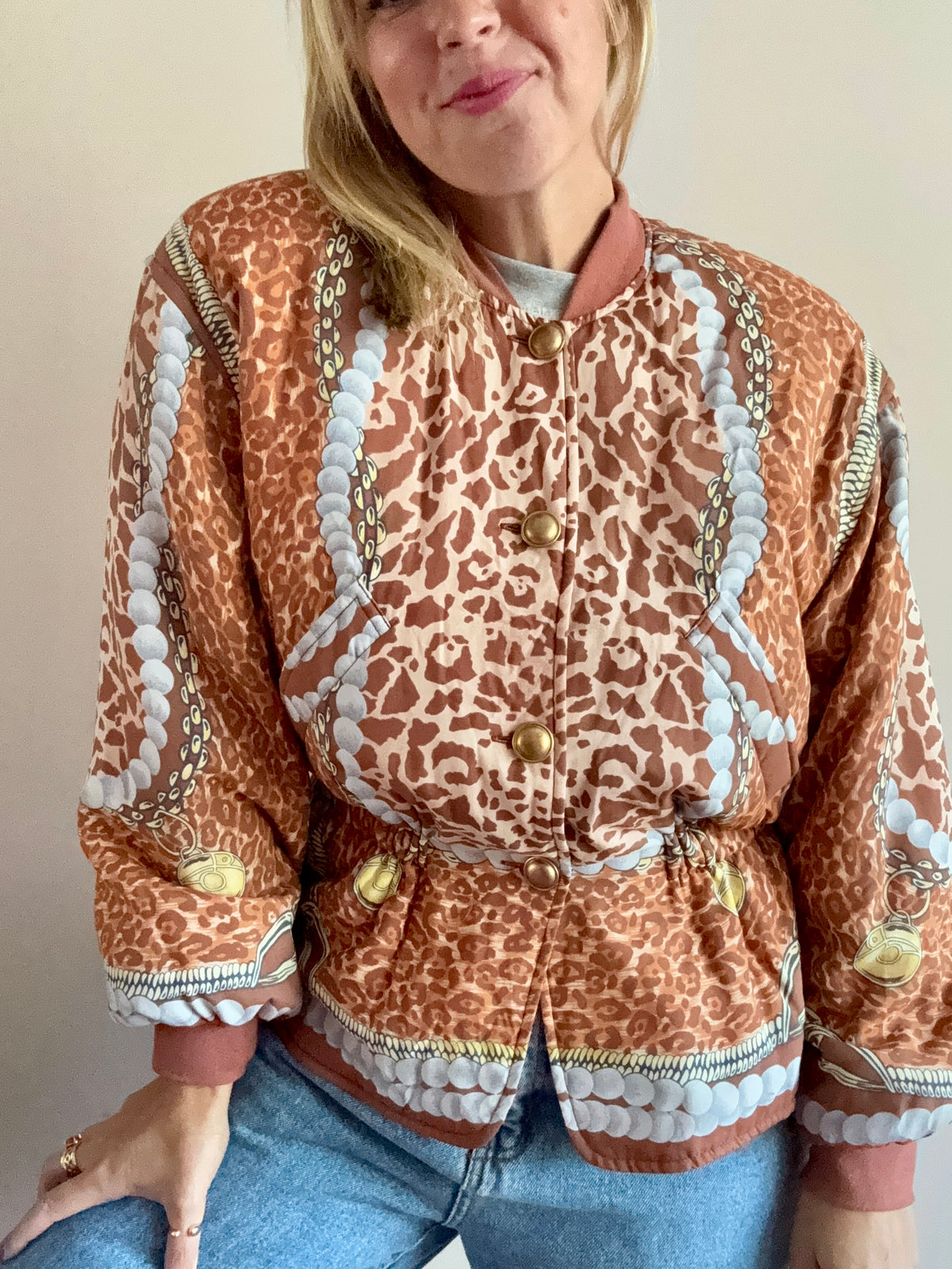 Betty Barclay vintage 1980s bomber jacket