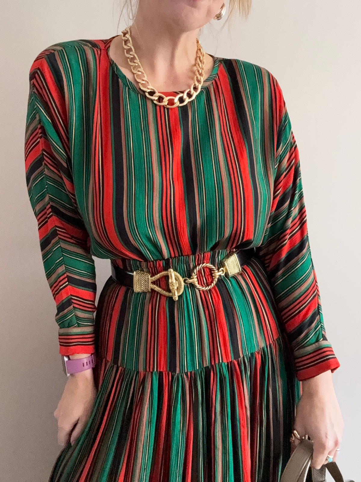 Vintage ‘multi-stripe’ two piece coord set