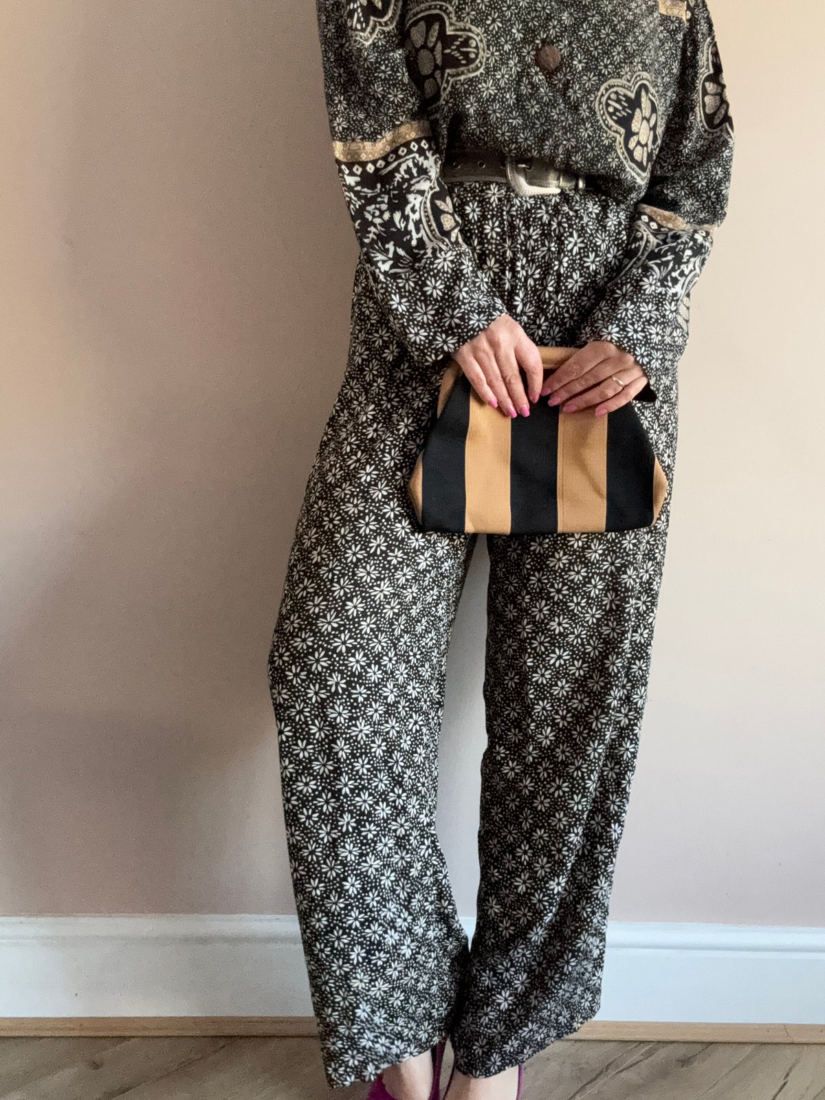 Vintage ‘geometric’ two piece set coord