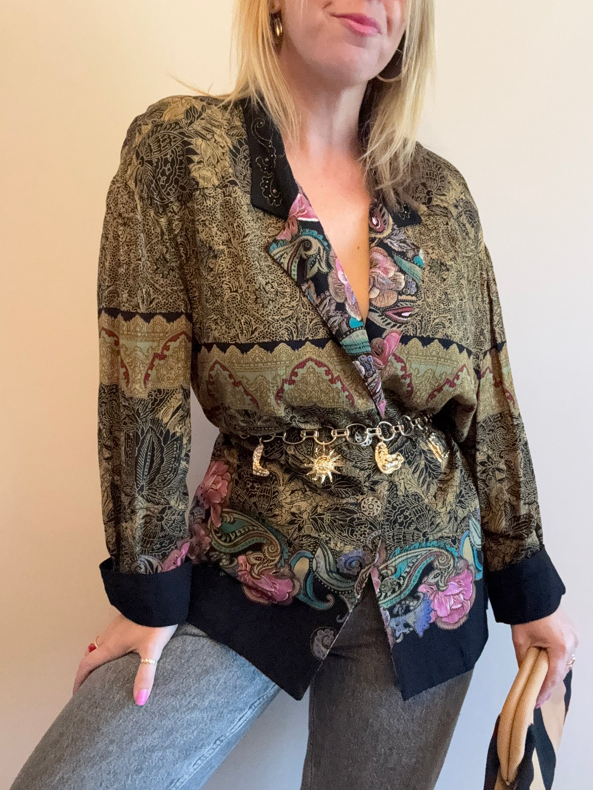 Vintage 1990s ‘bohemian print’ blouse