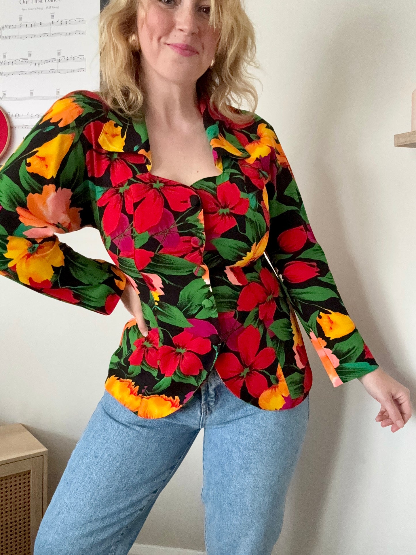 Vintage ‘Parigi Soir’ button down top.