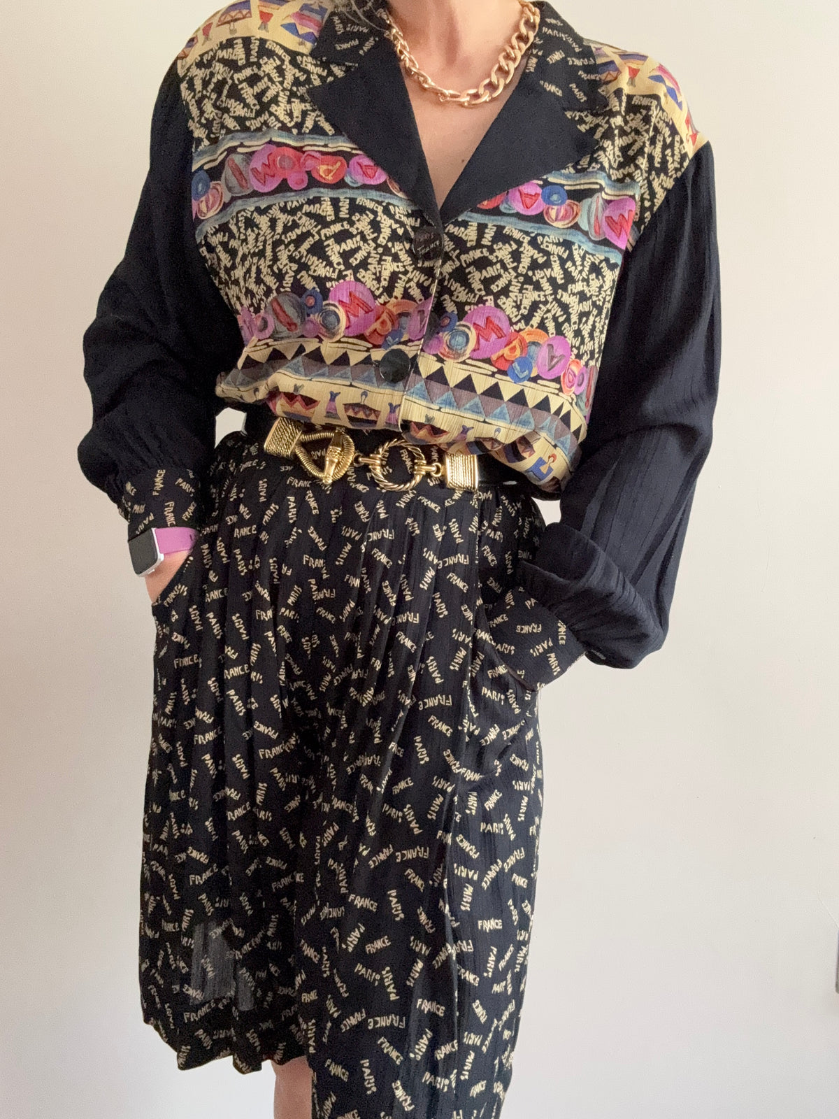 Vintage 1990s ‘statement’ two piece coord