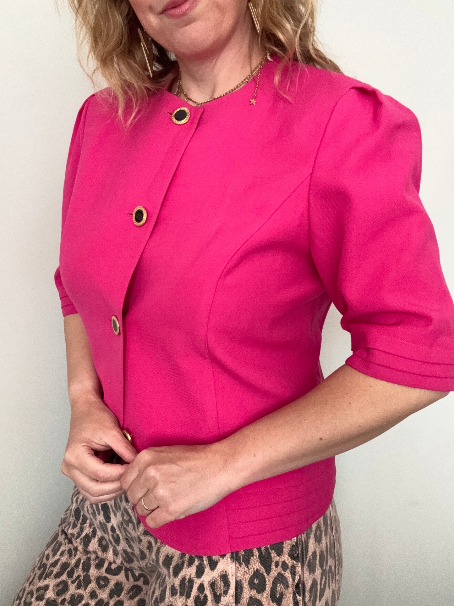 1980s hot pink jacket