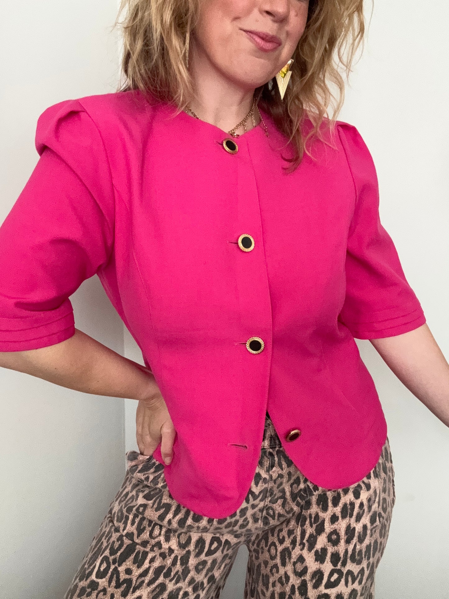 1980s hot pink jacket