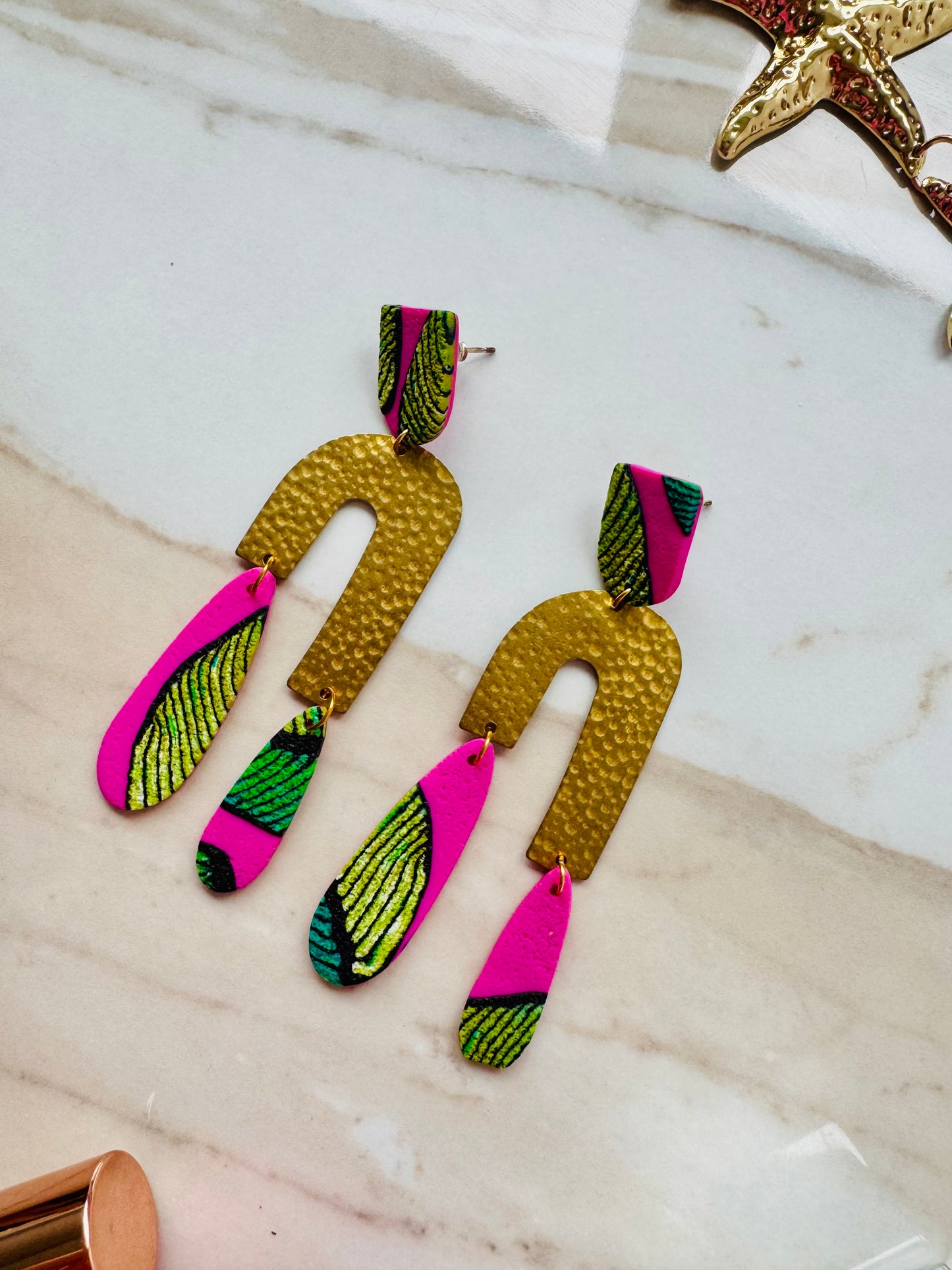 Handmade ‘tropical’ earrings