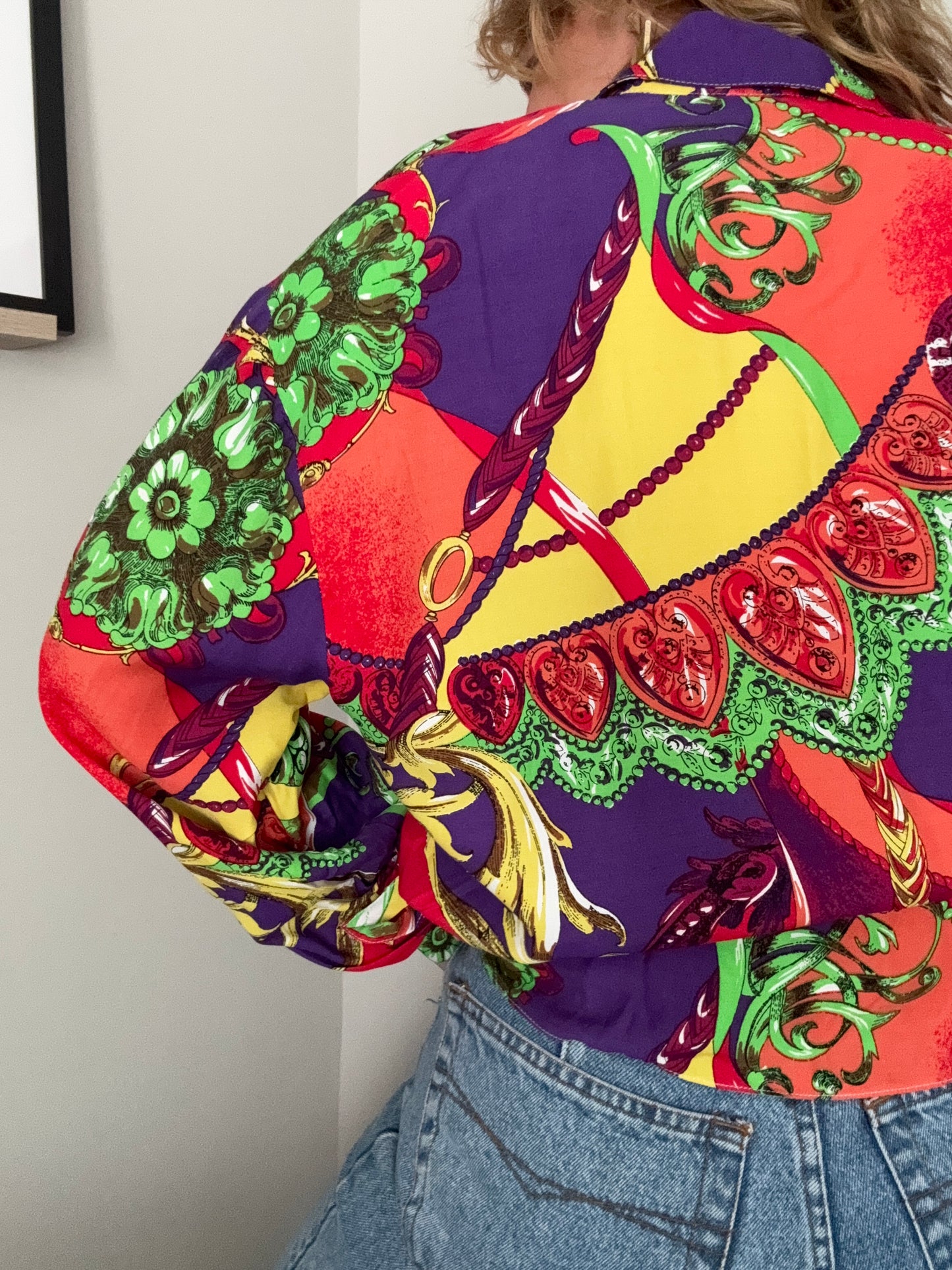 1990s baroque ‘crazy print’ shirt