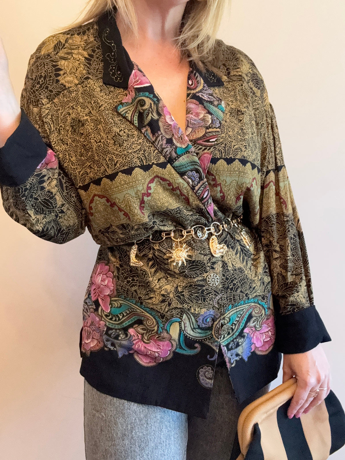 Vintage 1990s ‘bohemian print’ blouse
