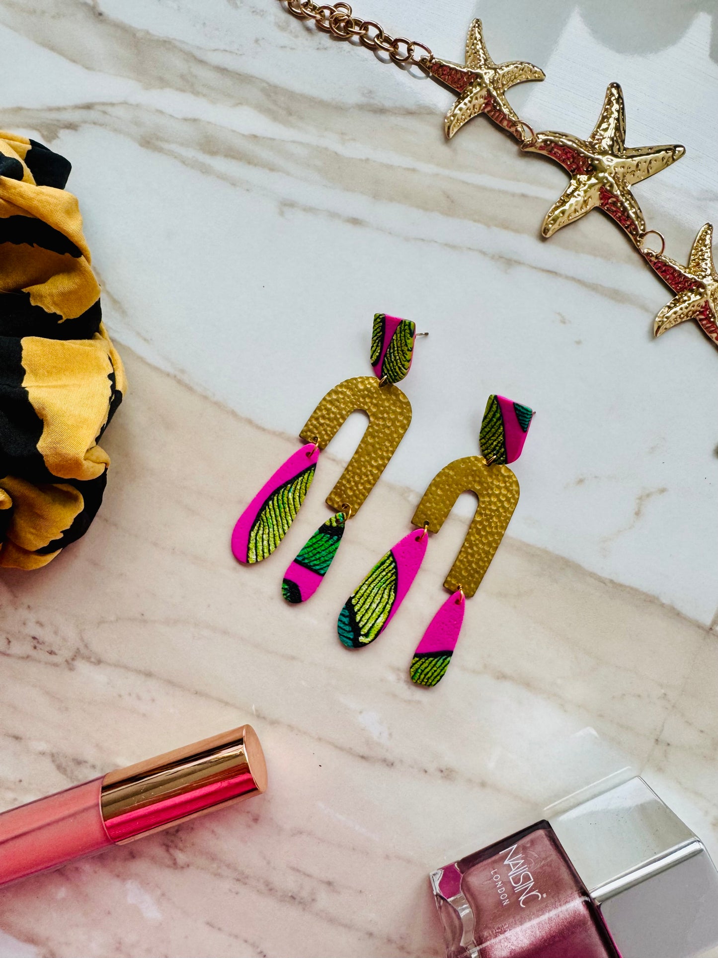 Handmade ‘tropical’ earrings