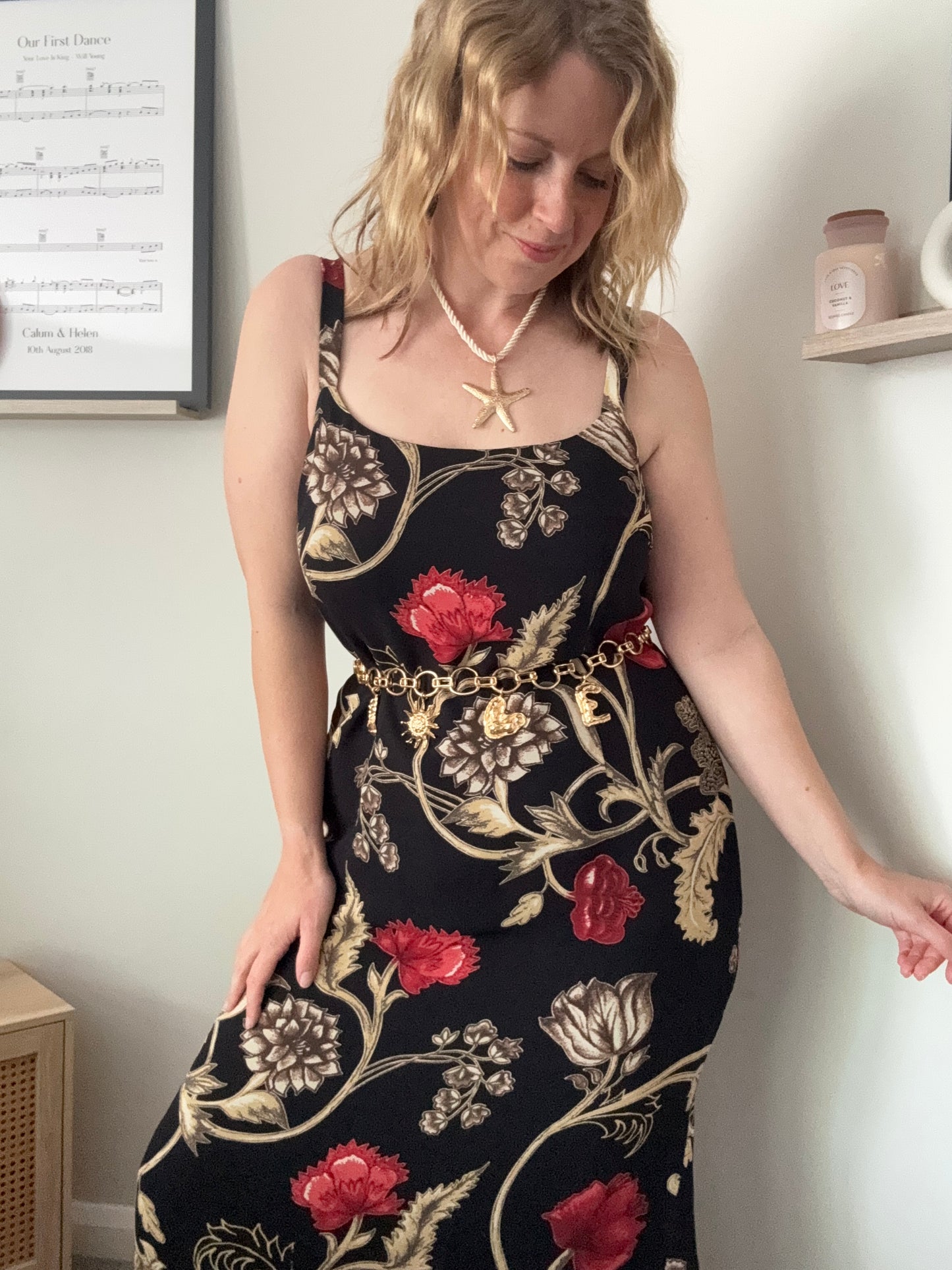 Vintage 1990s maxi slip dress