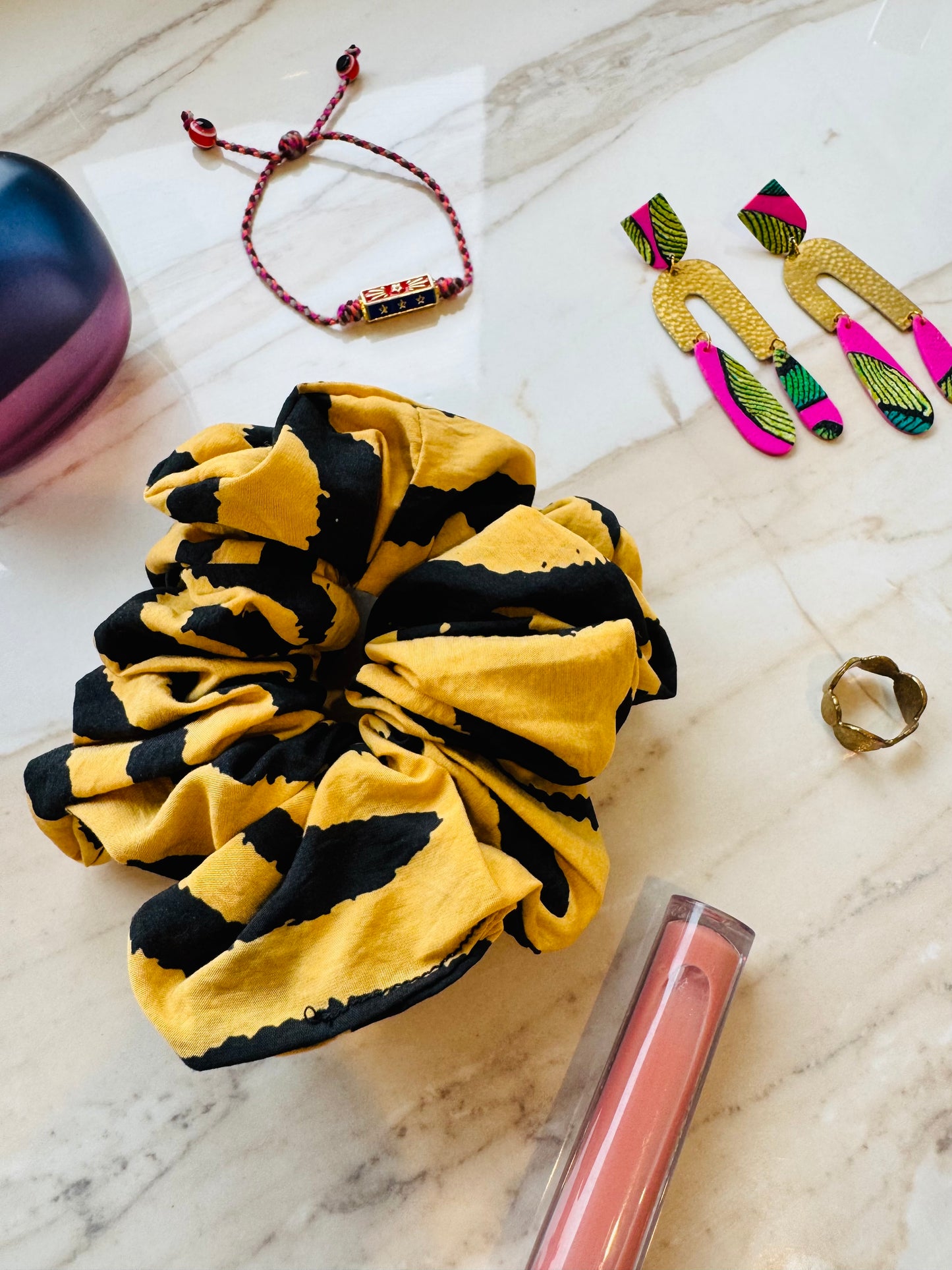 ‘Wild’ animal print scrunchie