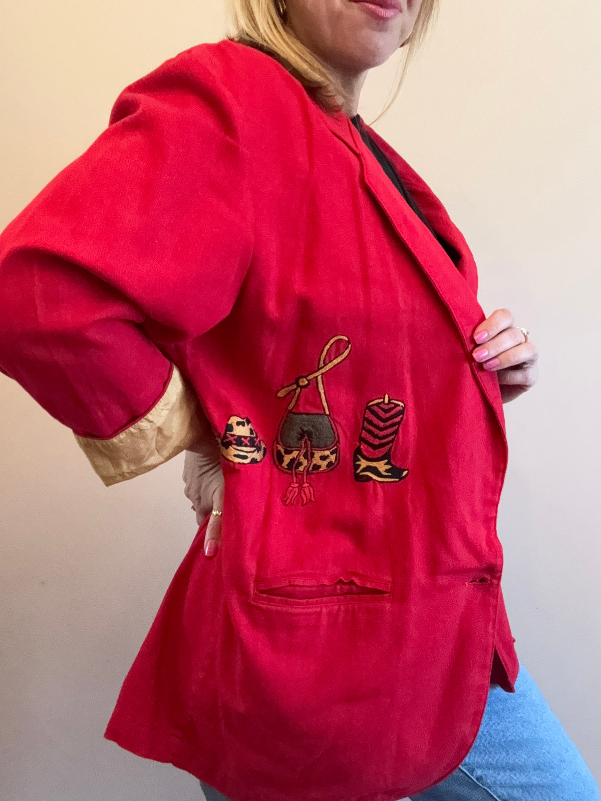 Vintage western-embroidery jacket