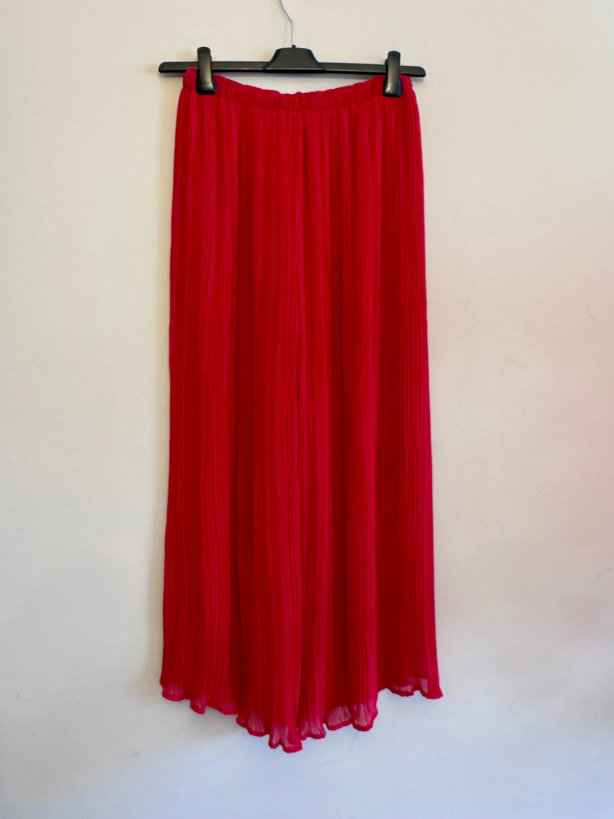 Pleated wide leg trousers