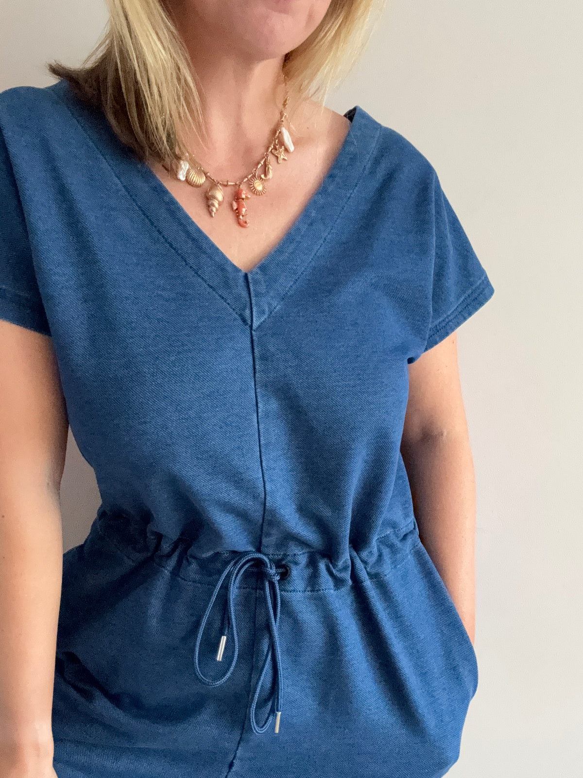 Blue Casual Jumpsuit
