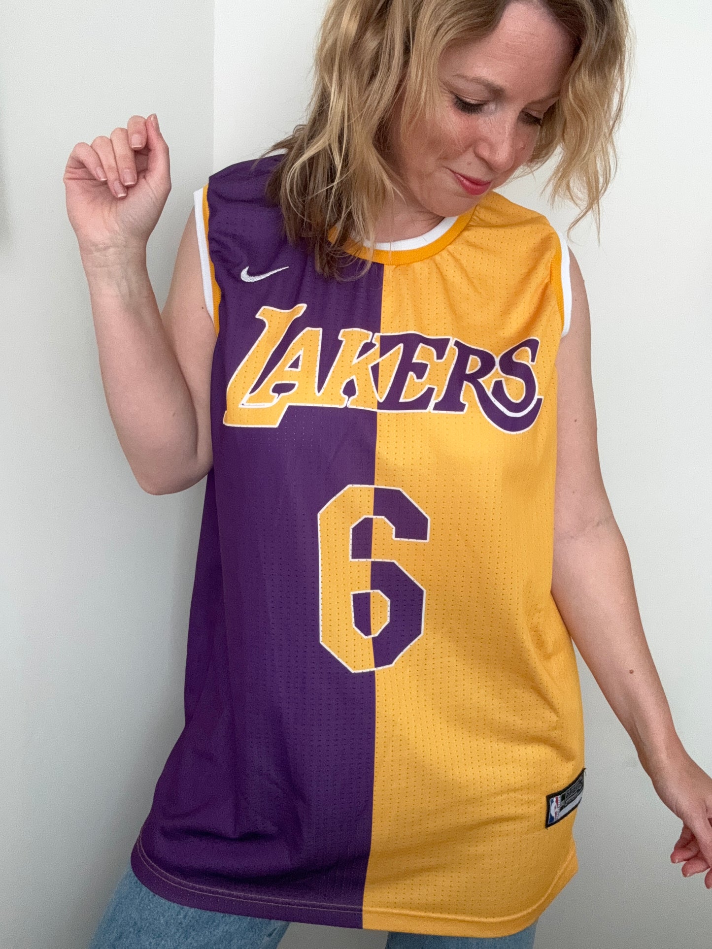 Two-tone split jersey