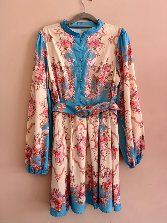 Floral belted dress