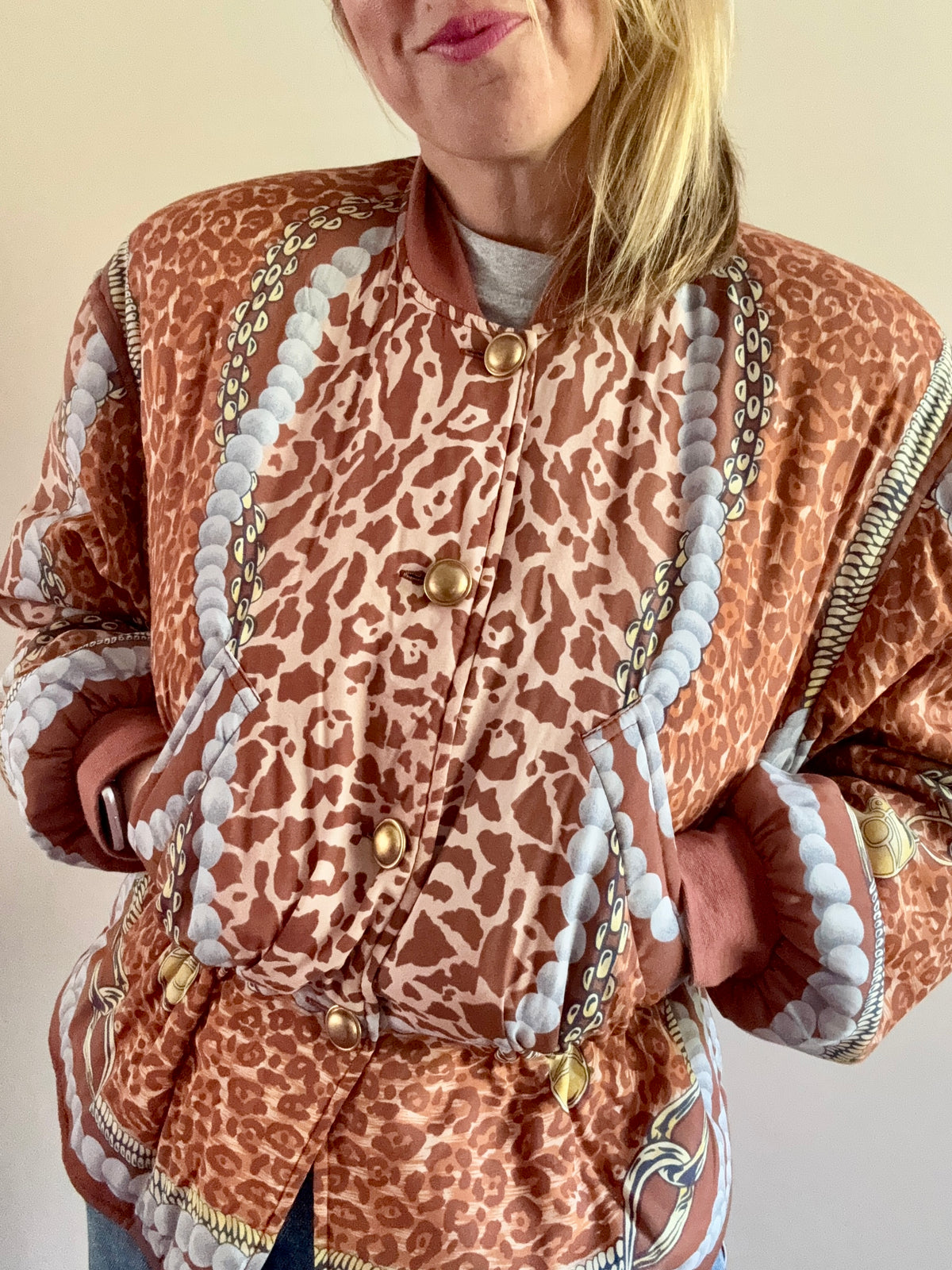 Betty Barclay vintage 1980s bomber jacket
