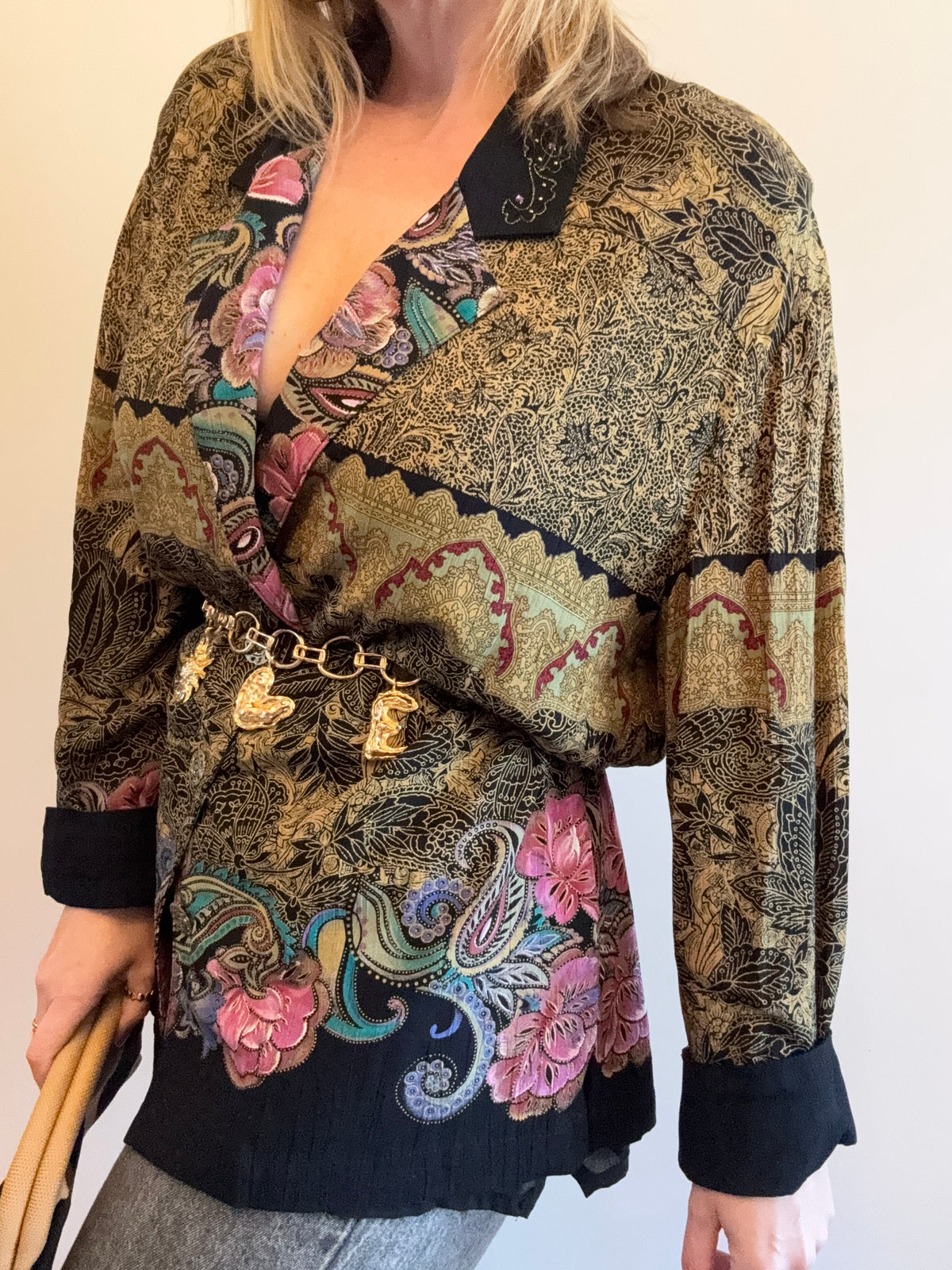 Vintage 1990s ‘bohemian print’ blouse