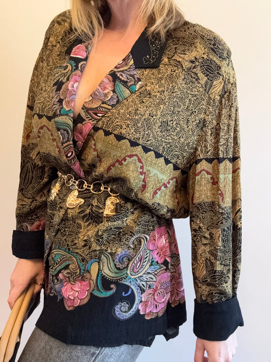 Vintage 1990s ‘bohemian print’ blouse