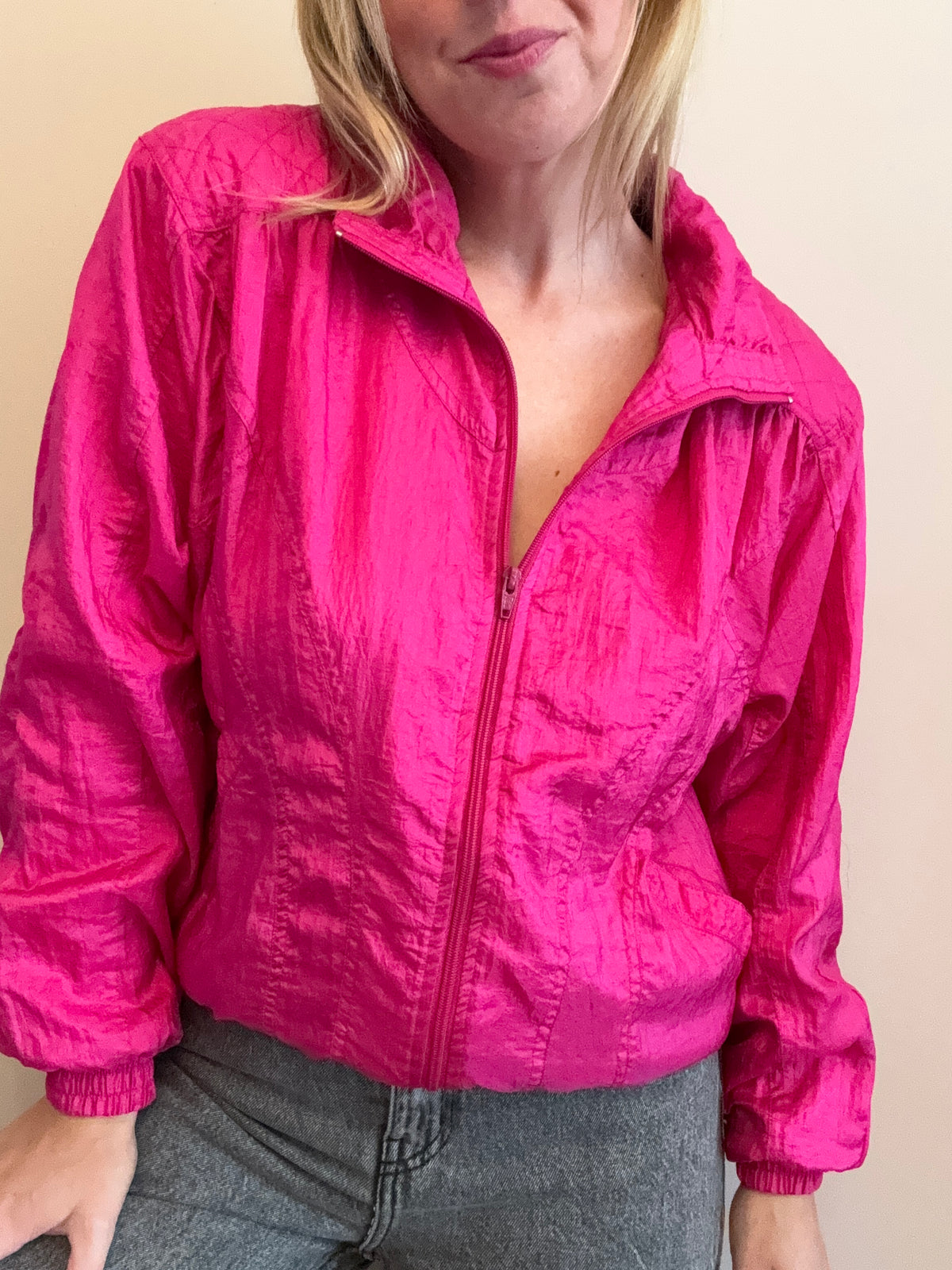 Vintage Pink Windbreaker