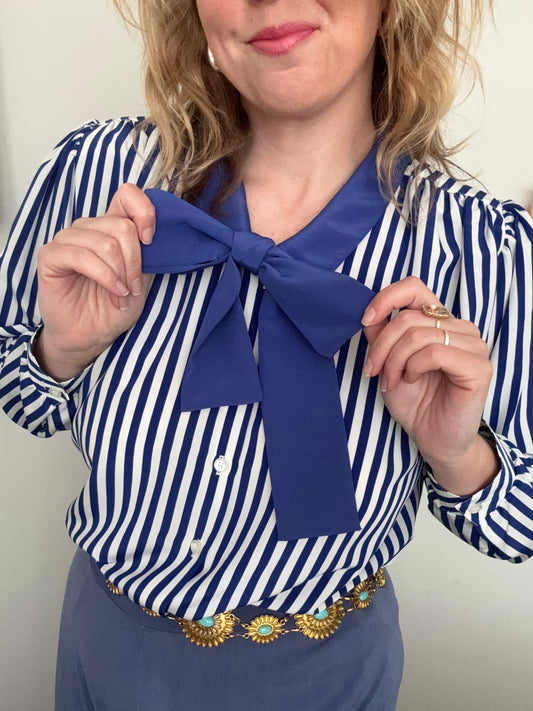 Vintage nautical-style striped shirt