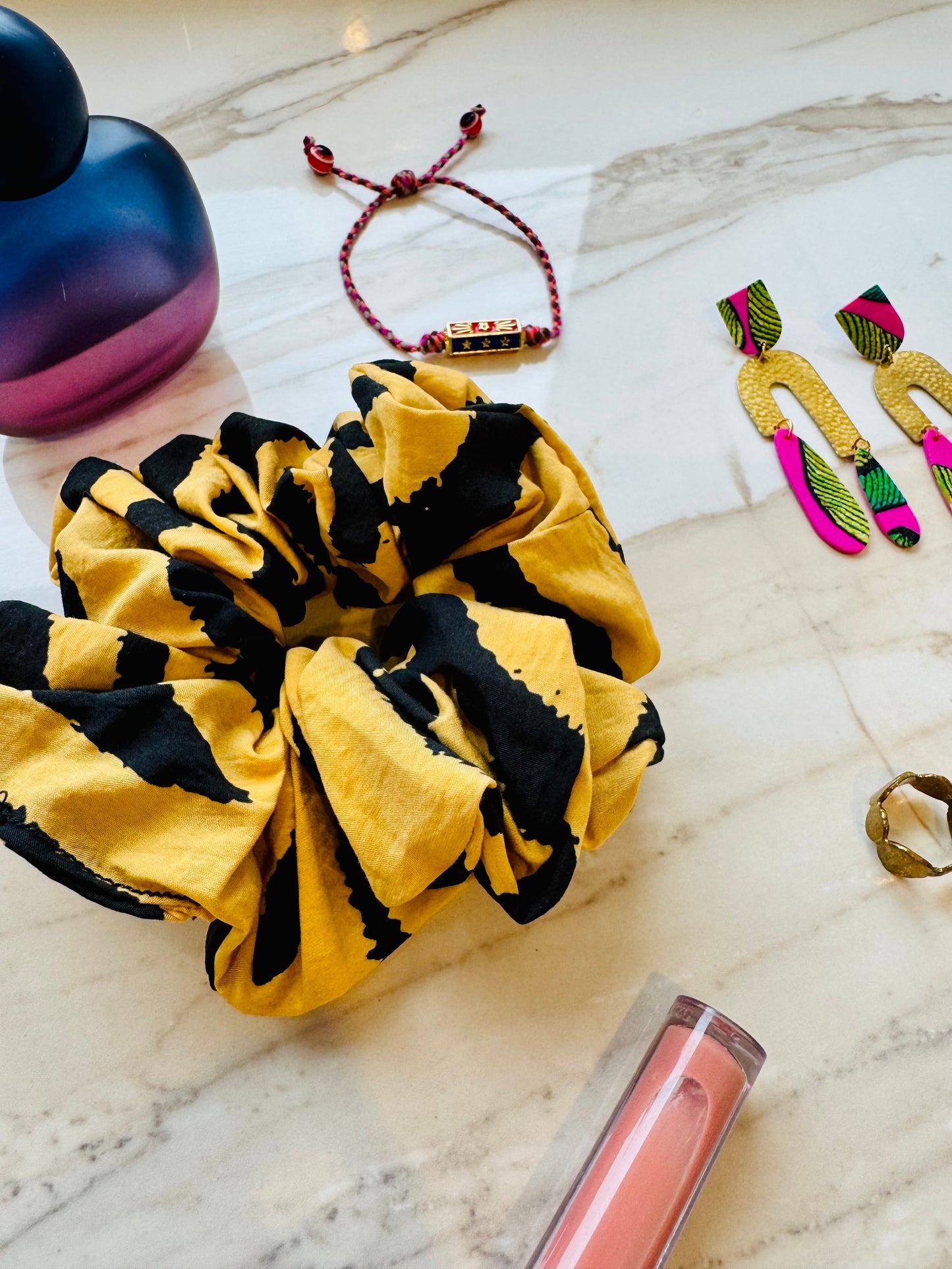 ‘Wild’ animal print scrunchie