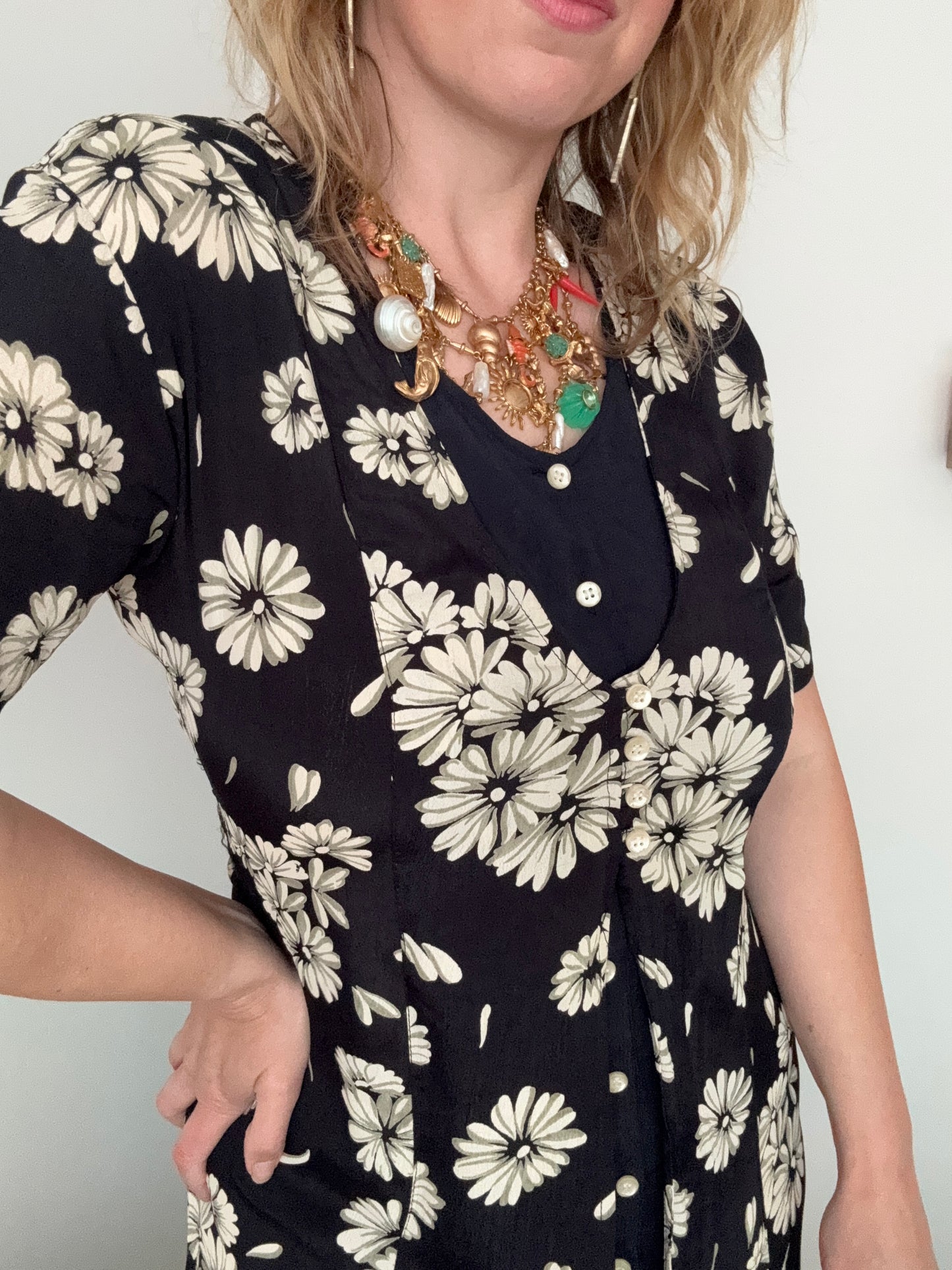 1990s ‘Daisy’ double layer dress