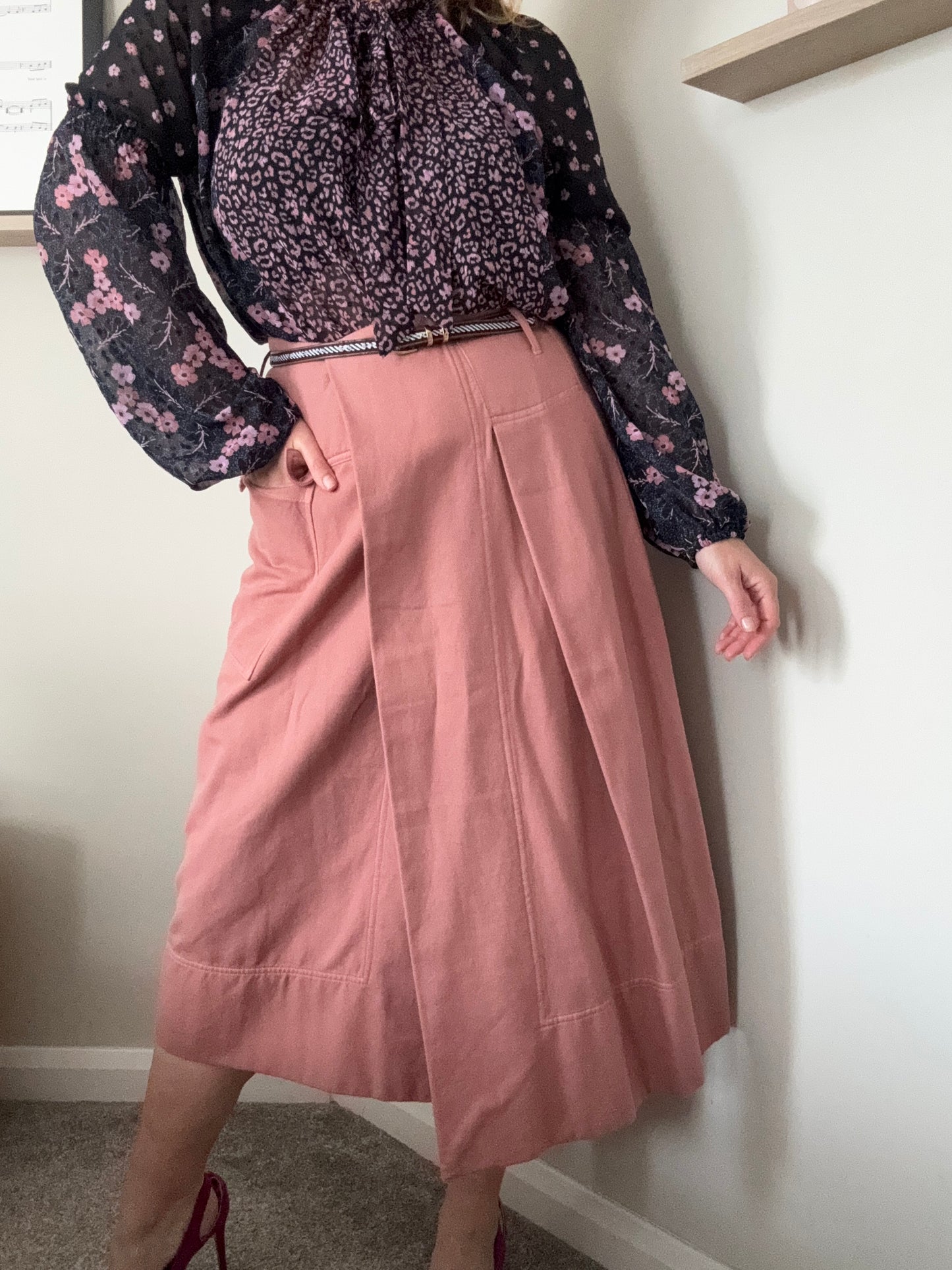 Designer ‘Henrik Vibskov’ wrap skirt