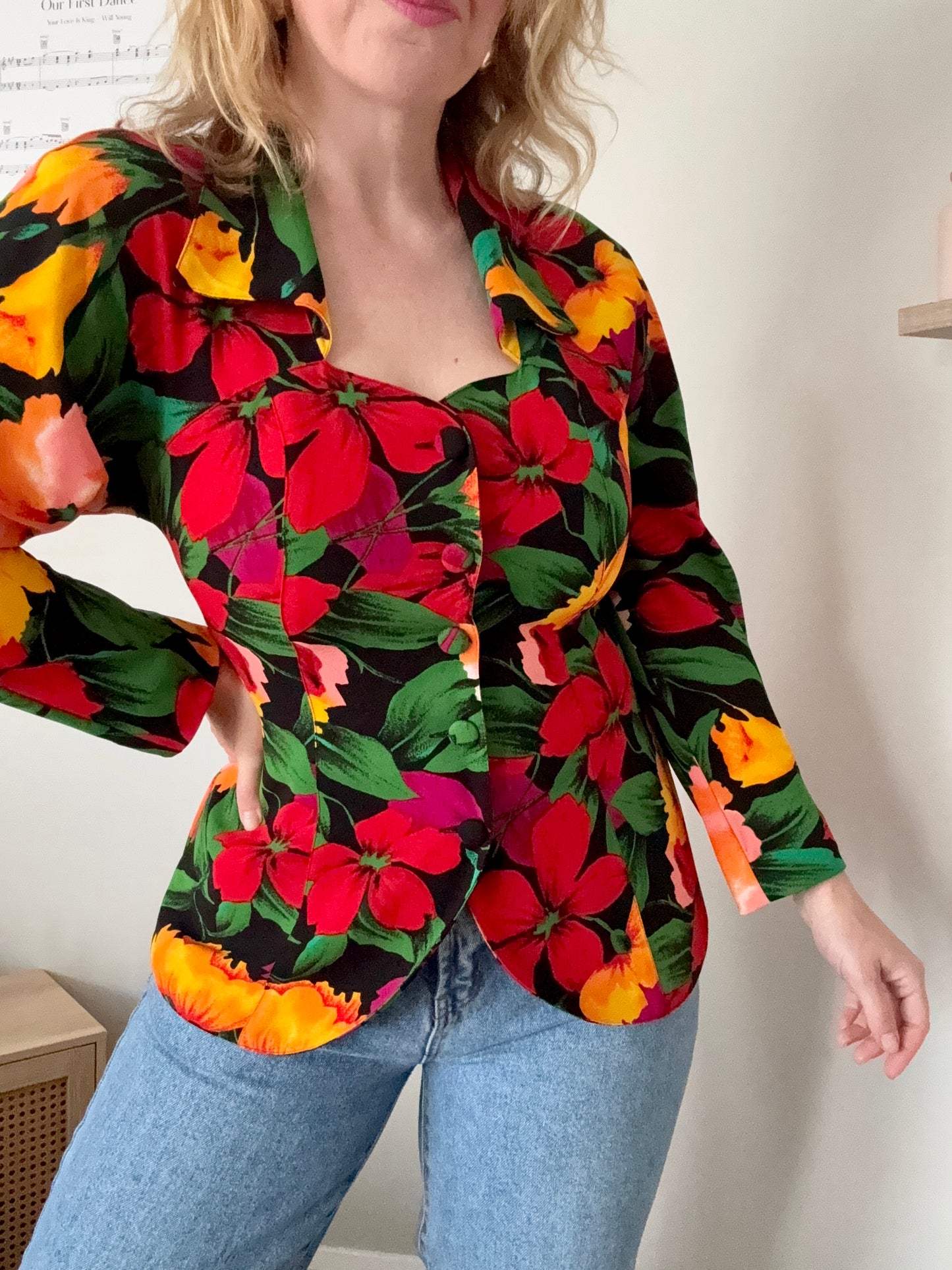 Vintage ‘Parigi Soir’ button down top.