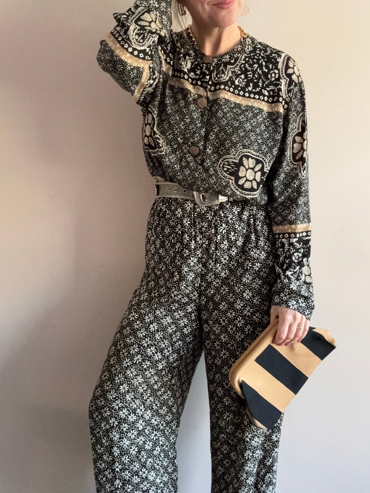 Vintage ‘geometric’ two piece set coord