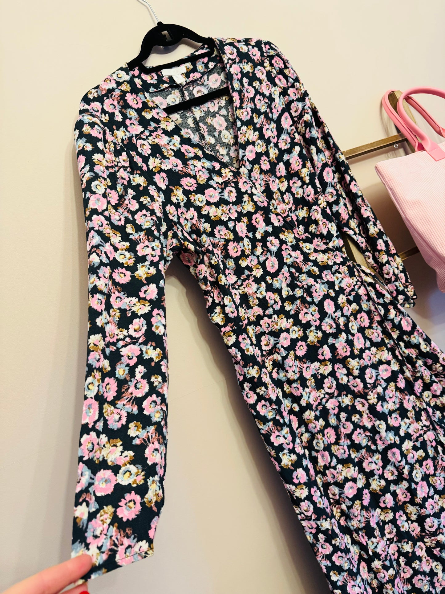 Floral wrap dress