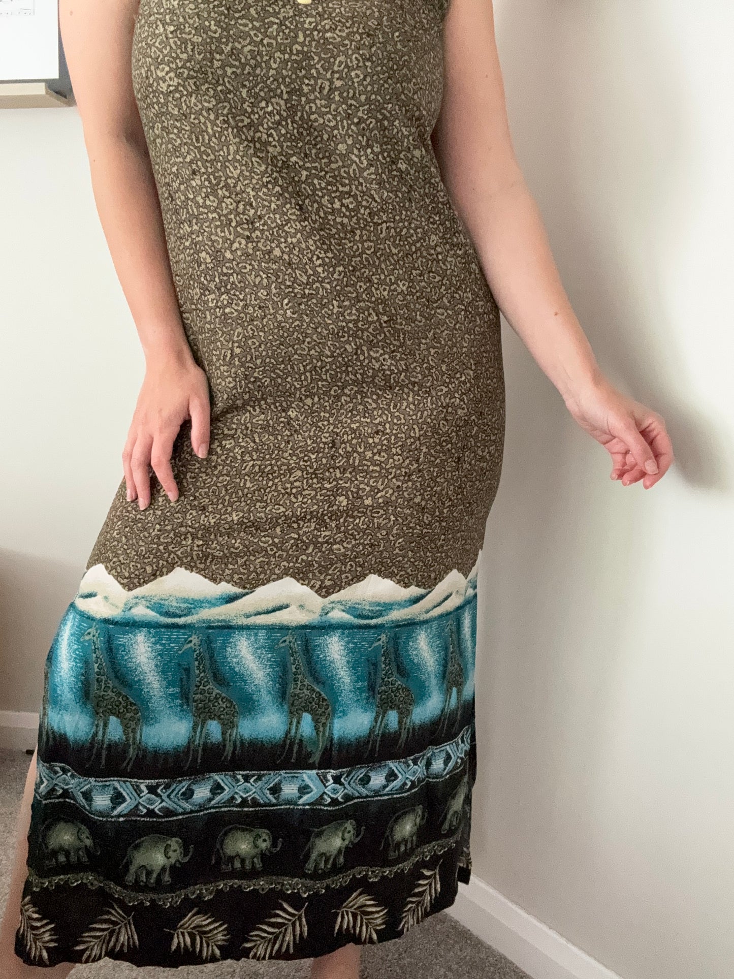 1990s safari summer dress