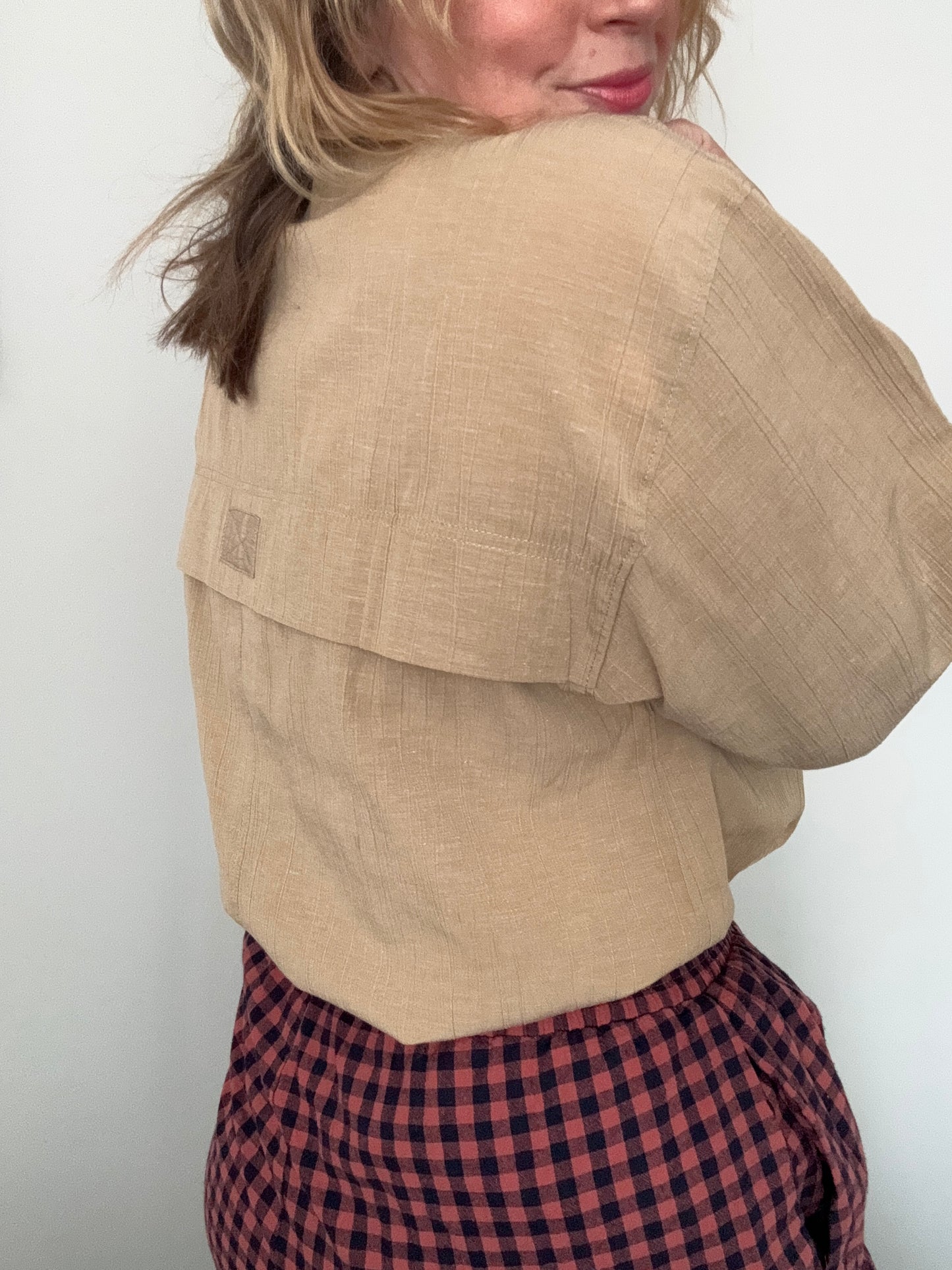 Vintage ‘Turbo’ utility-style blouse.