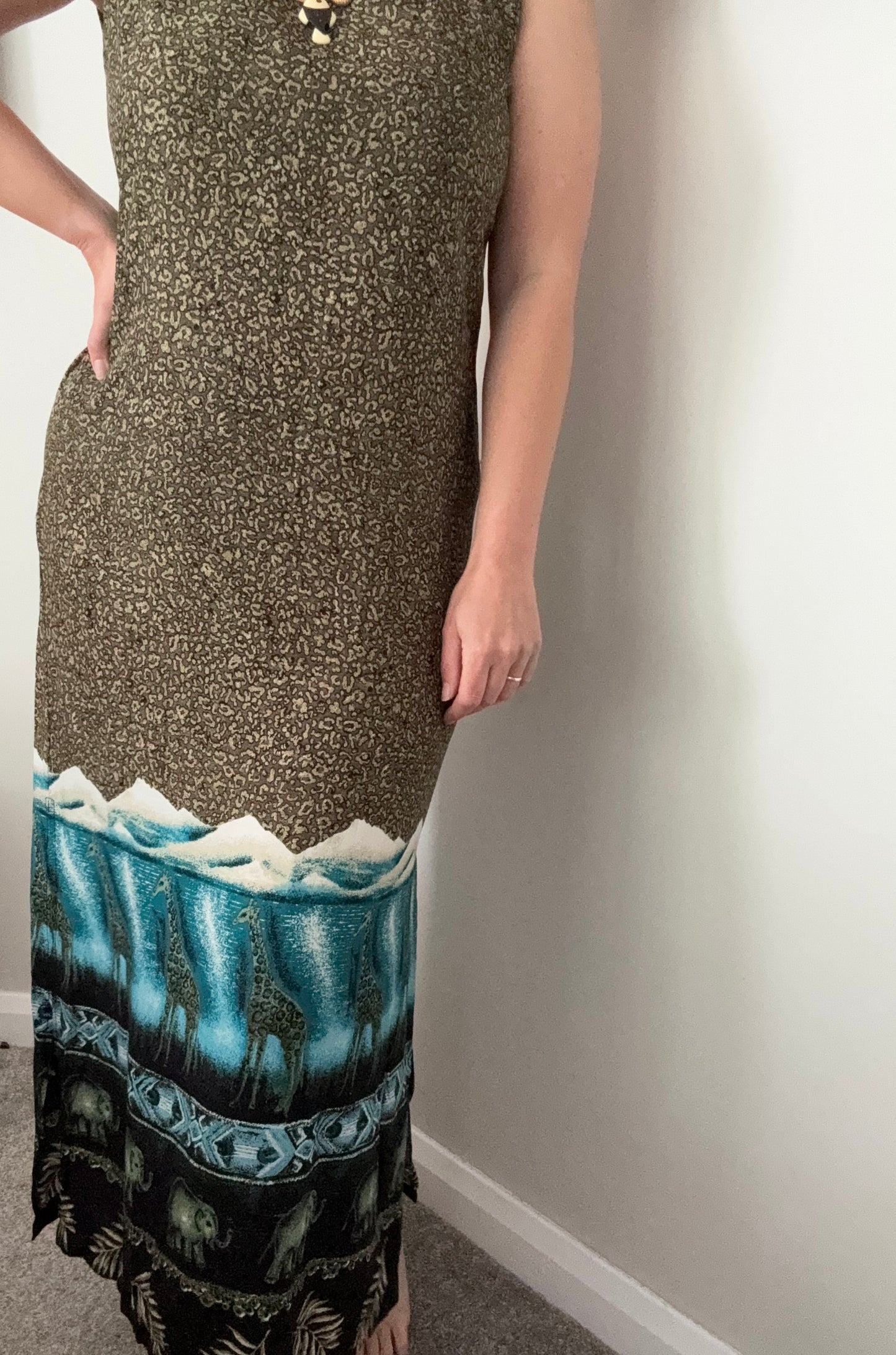 1990s safari summer dress