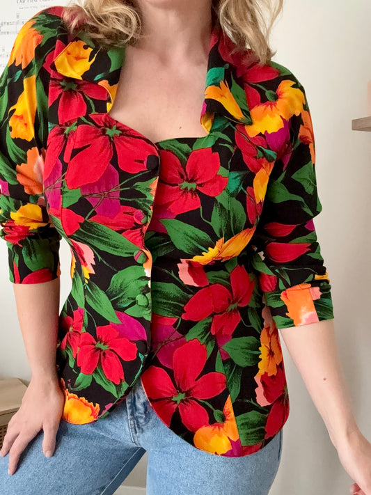 Vintage ‘Parigi Soir’ button down top.