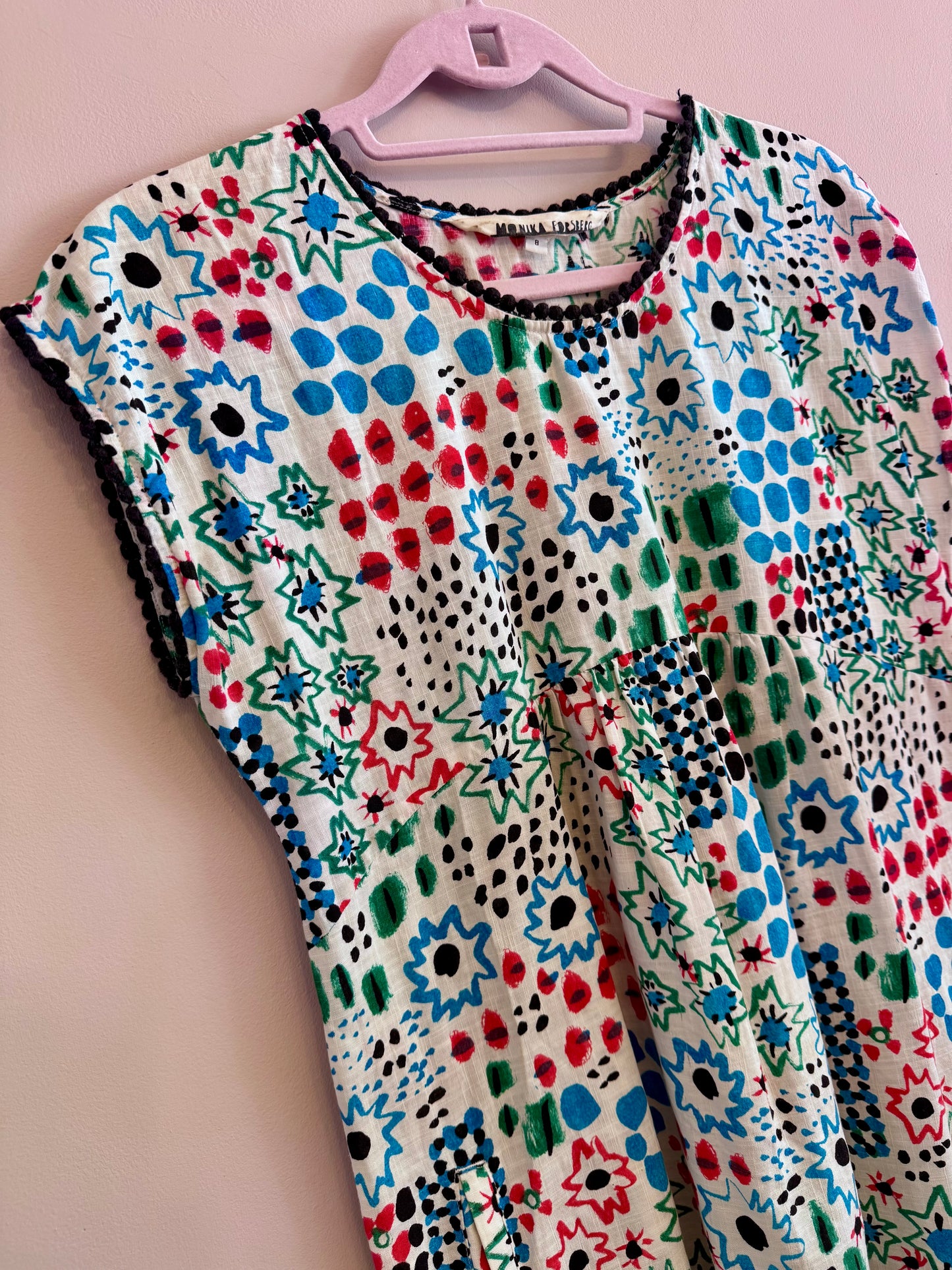 Gorman x Monika Forsberg ‘scribble star & dot’ smock dress