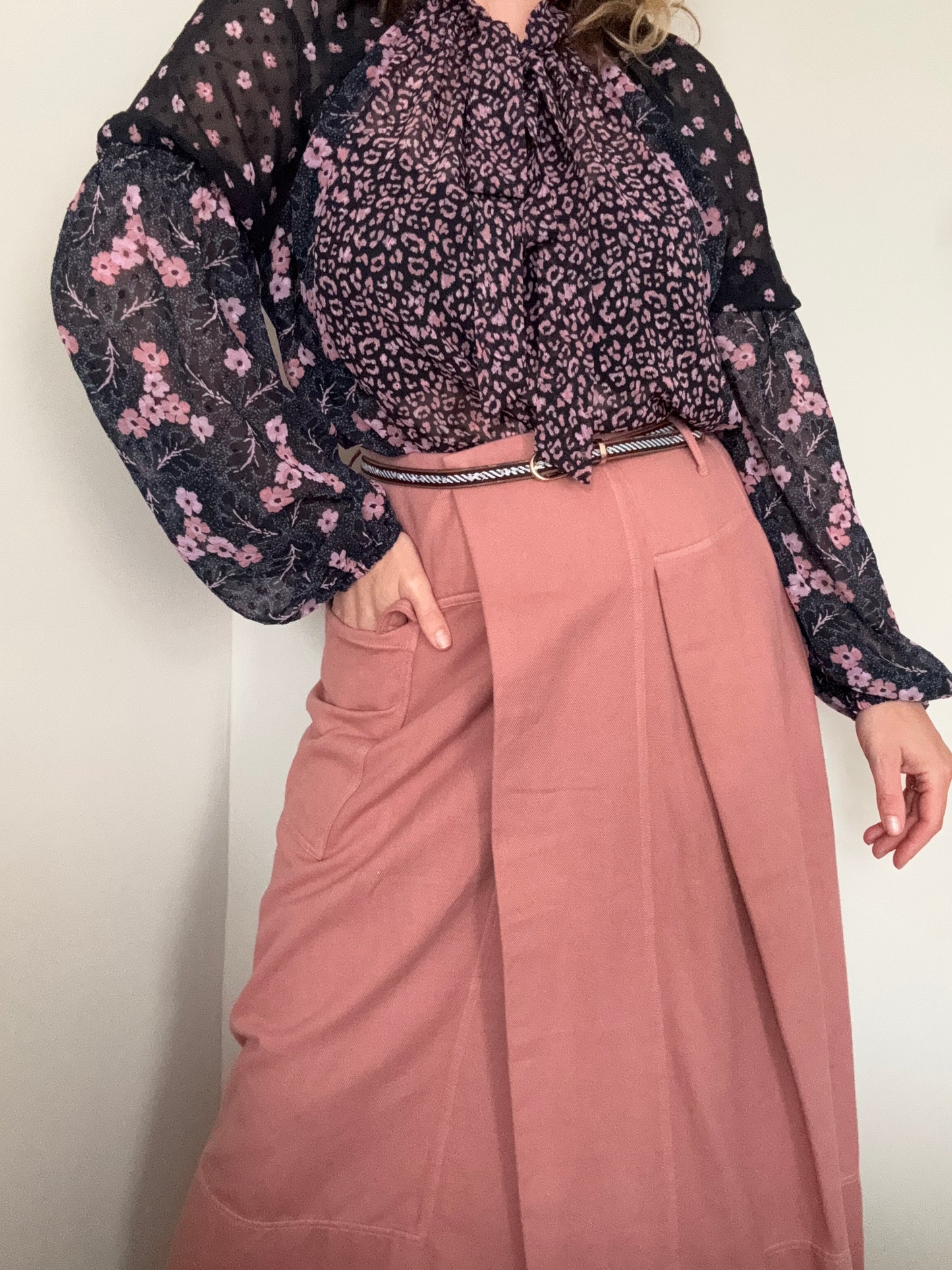 Designer ‘Henrik Vibskov’ wrap skirt